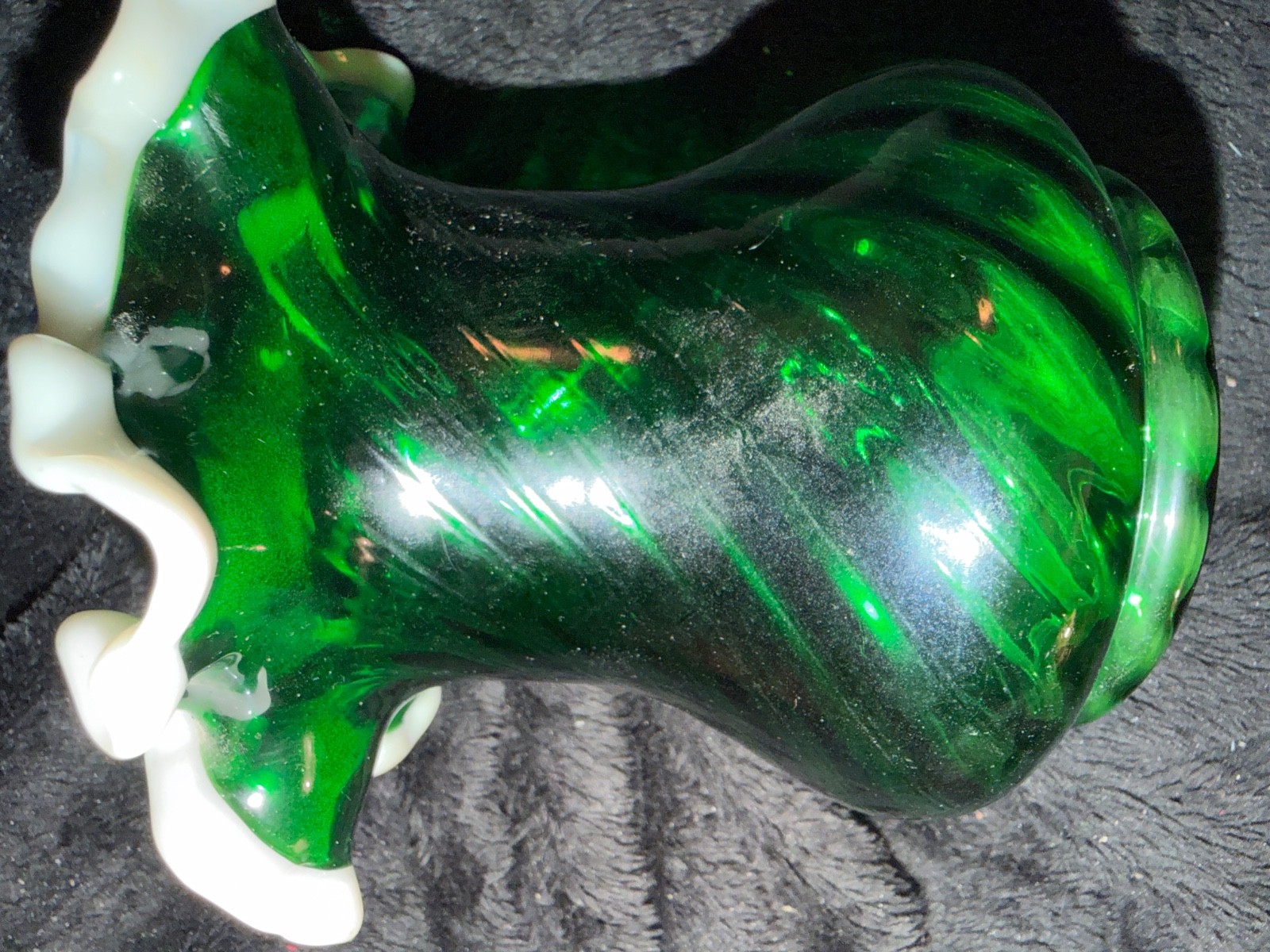 emerald vintage vase