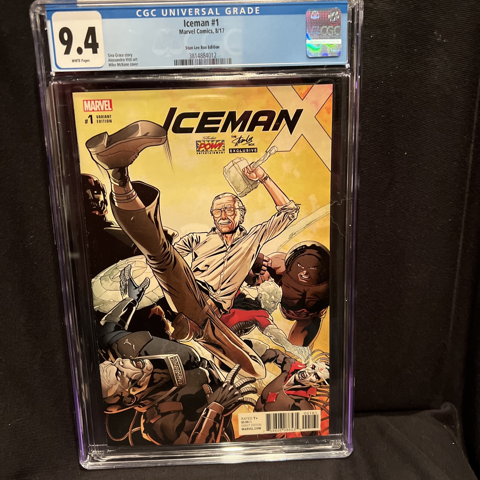 Iceman #1 Variant Edition Stan Lee Box Exclusive X-Men Marvel Comics 2017 CGC