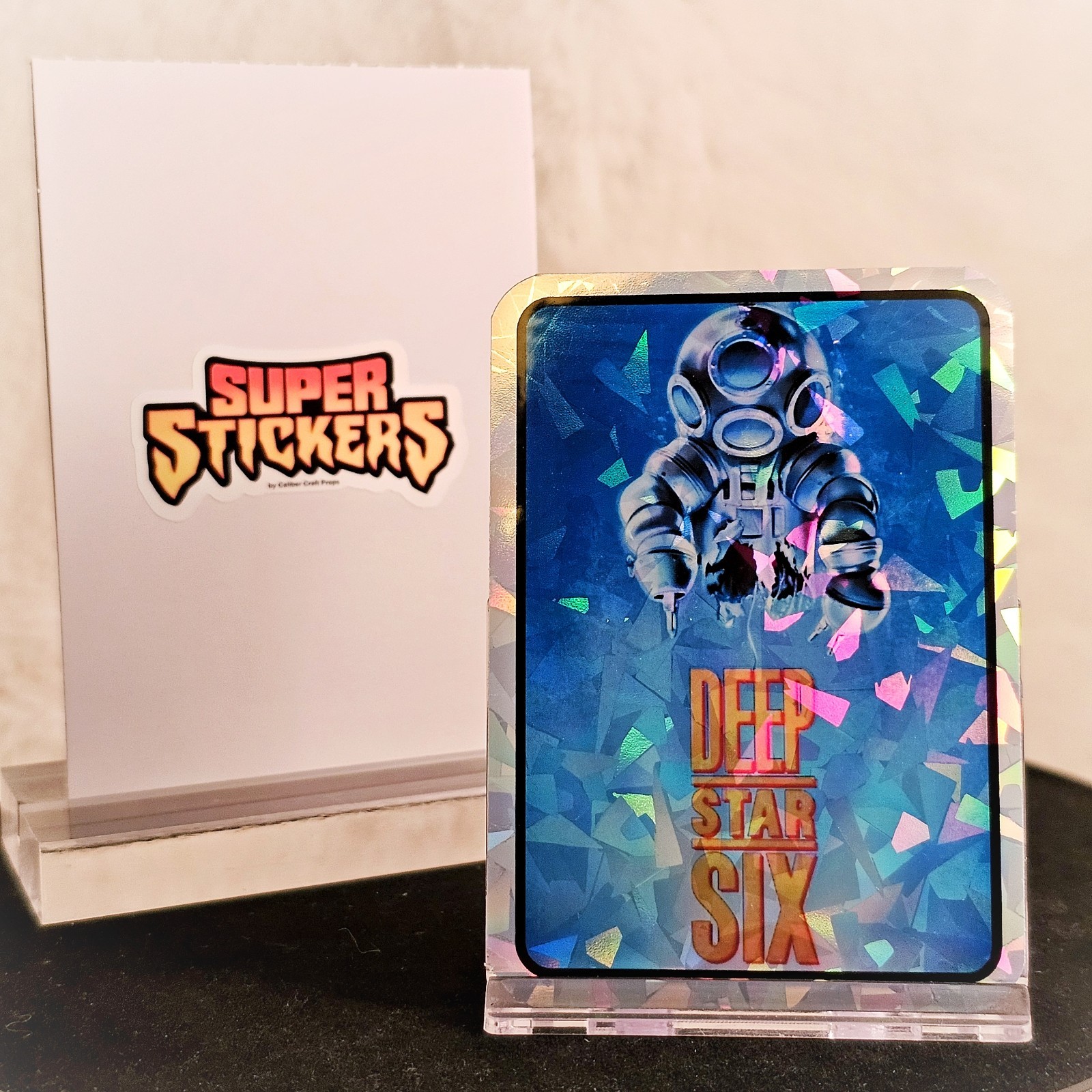 Vending Machine Prism Super Sticker 80s Vintage Horror Holographic Deep Star Six