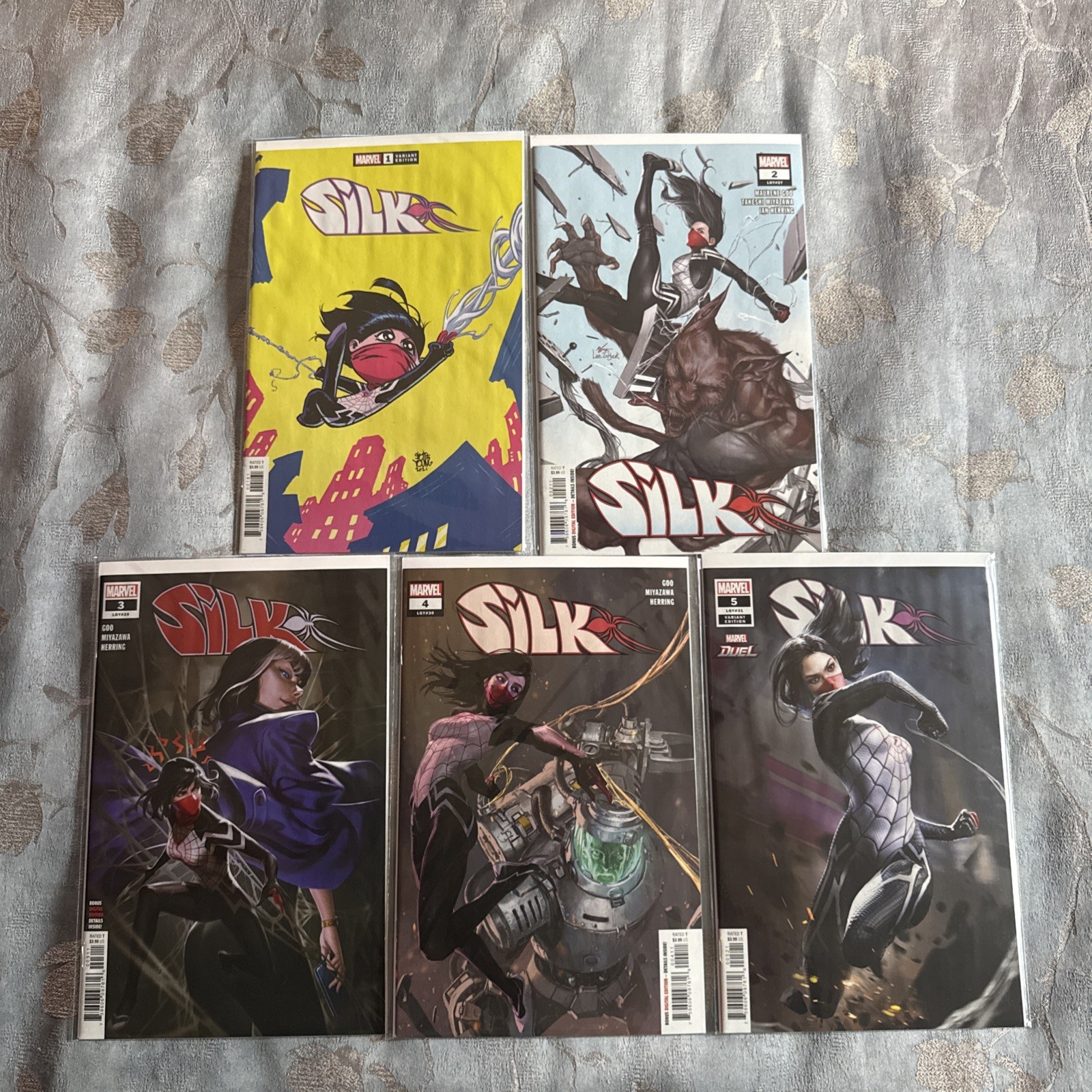 SILK #1 2 3 4 5 vol 3 1st Saya Ishii Silvermane Spider-Man Lot Run Set