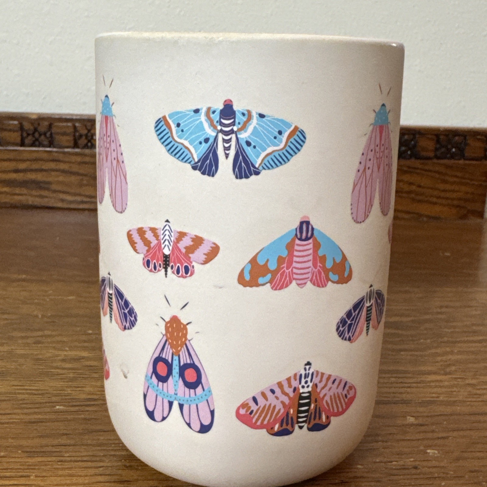 🌲 Thyme & Table Stoneware Moth Mug – 5.25” Tall – Hand Wash Only 🌲