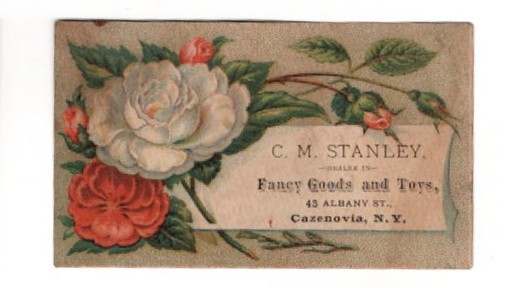 C. M. Stanley Fancy Goods and Toys, Cazenovia, NY