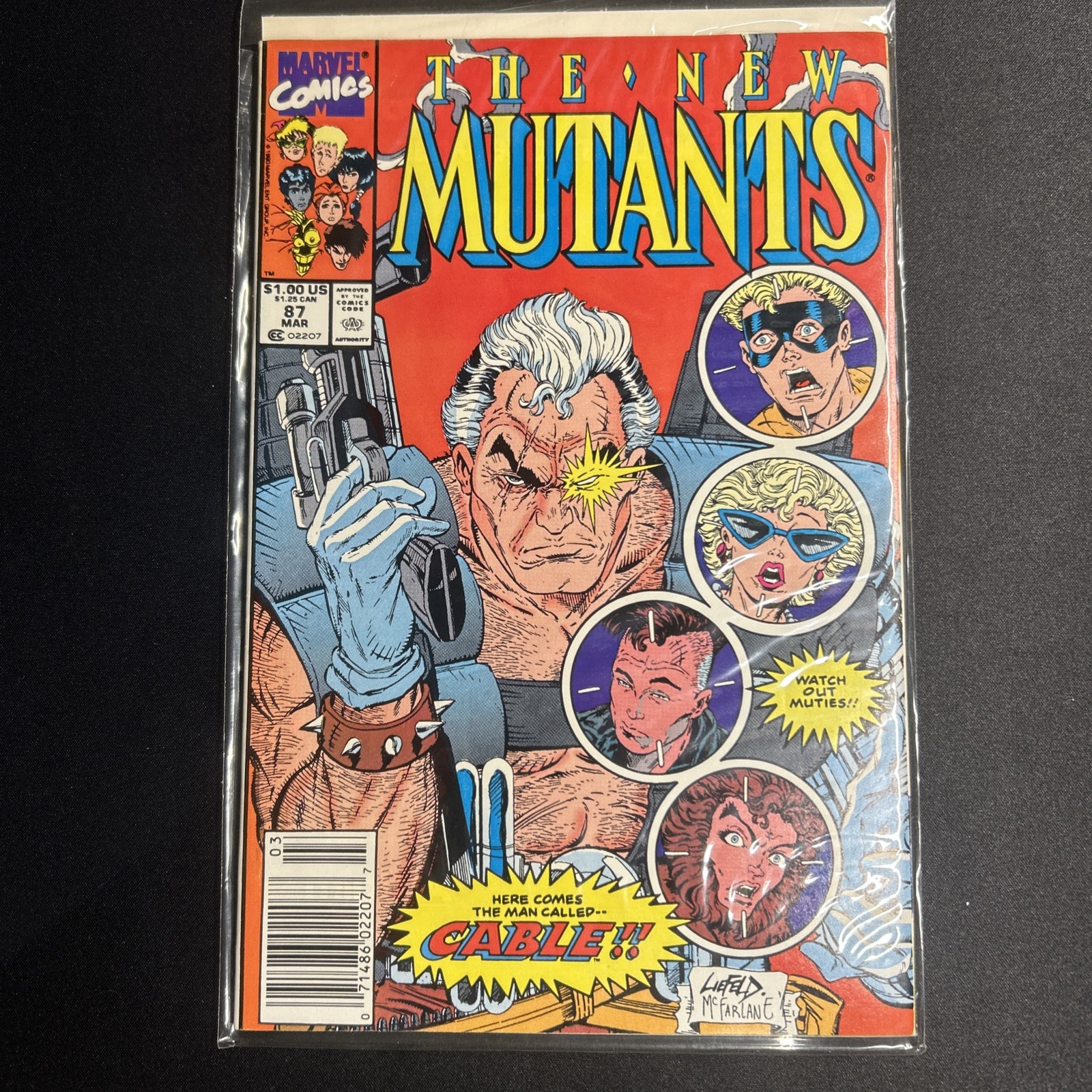 Marvel Comics New Mutants #87 (1990) 1st Appearance of Cable Key Issue Liefeld