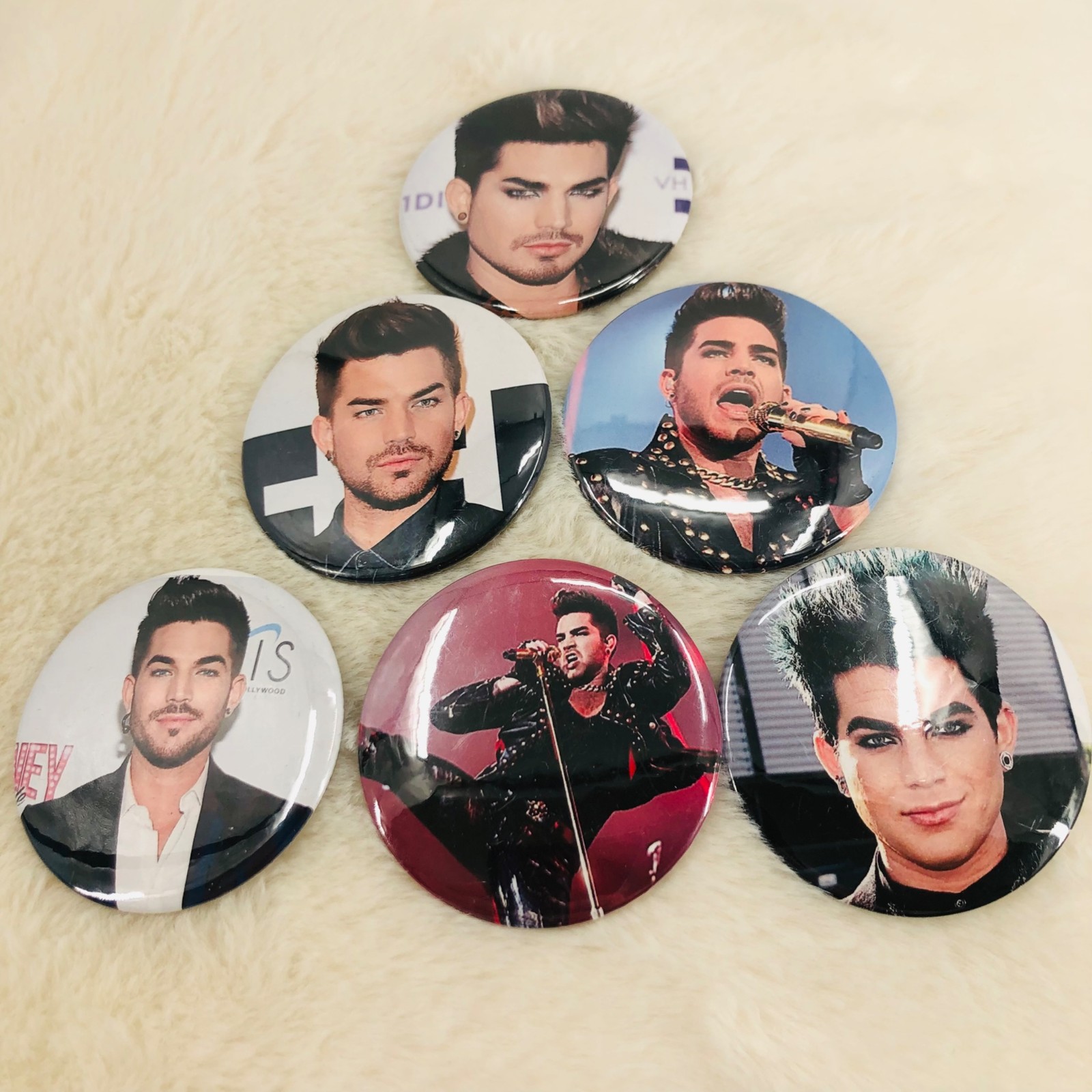 Adam Lambert 2.25″ Button Pin Lot of 6
