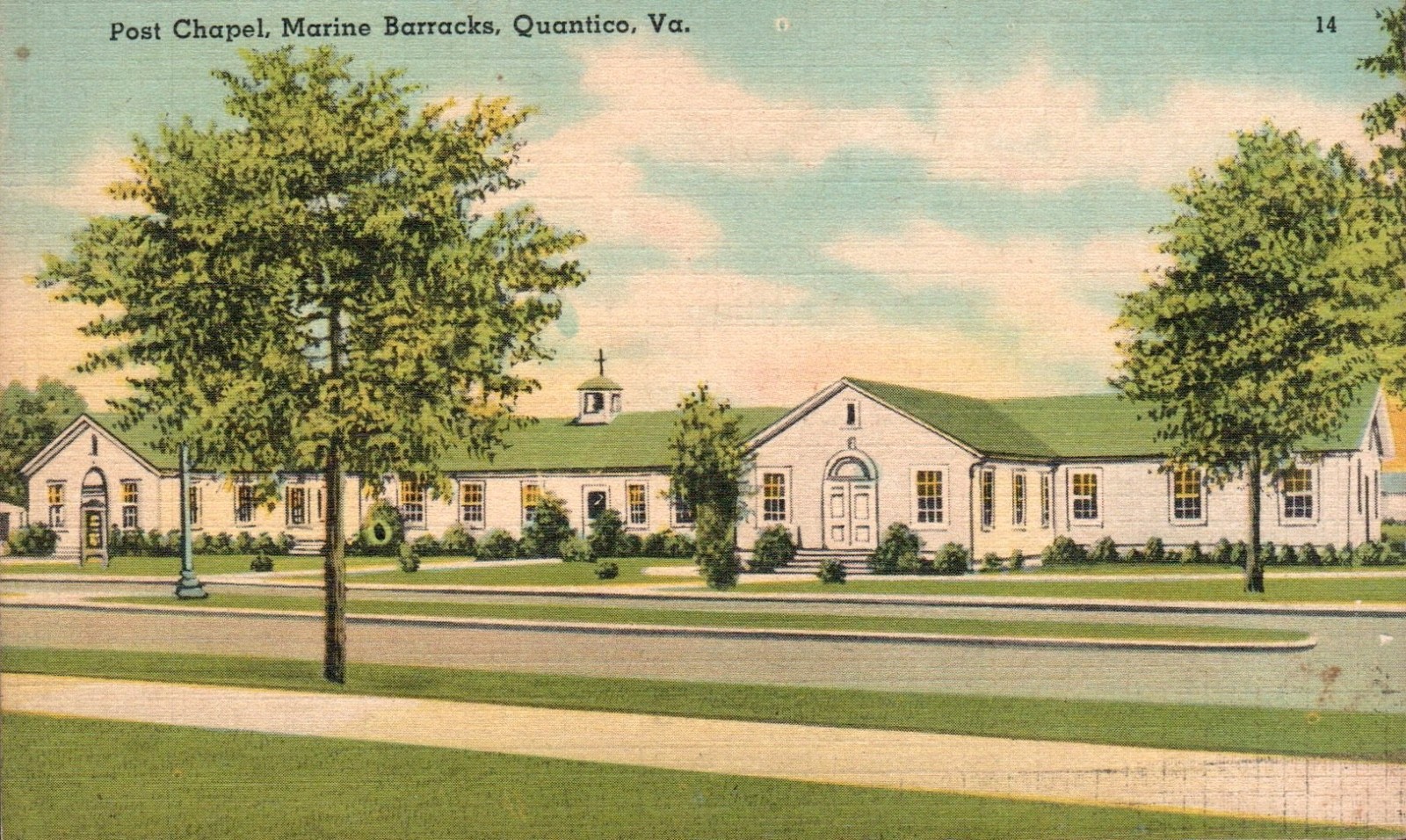 Quantico Virginia VA Post Chapel Marine Barracks Military Base History Travel