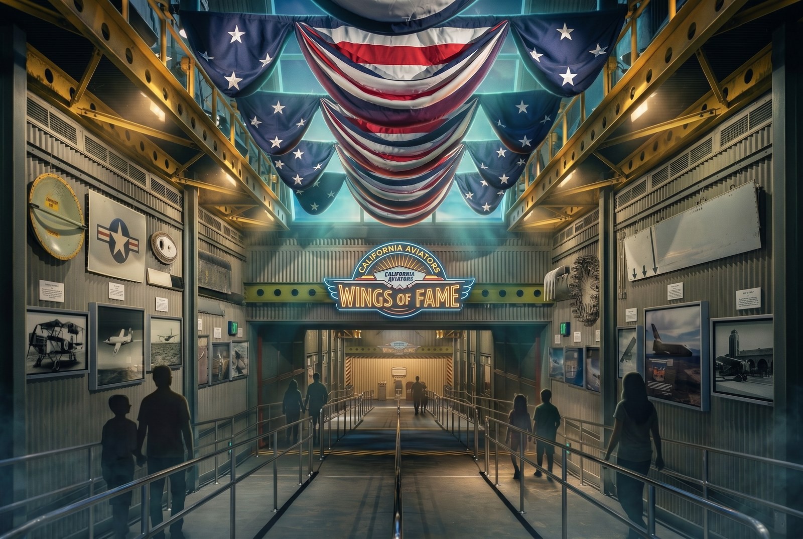 Soarin Across America Interior Queue Concept Art Attraction Poster 13×19 Matte
