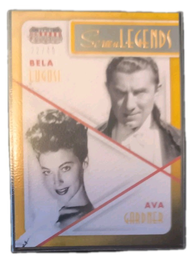 2015 Panini Americana Screen Legends #17 gold 22/49 Bela Lugosi / Ava Gardner