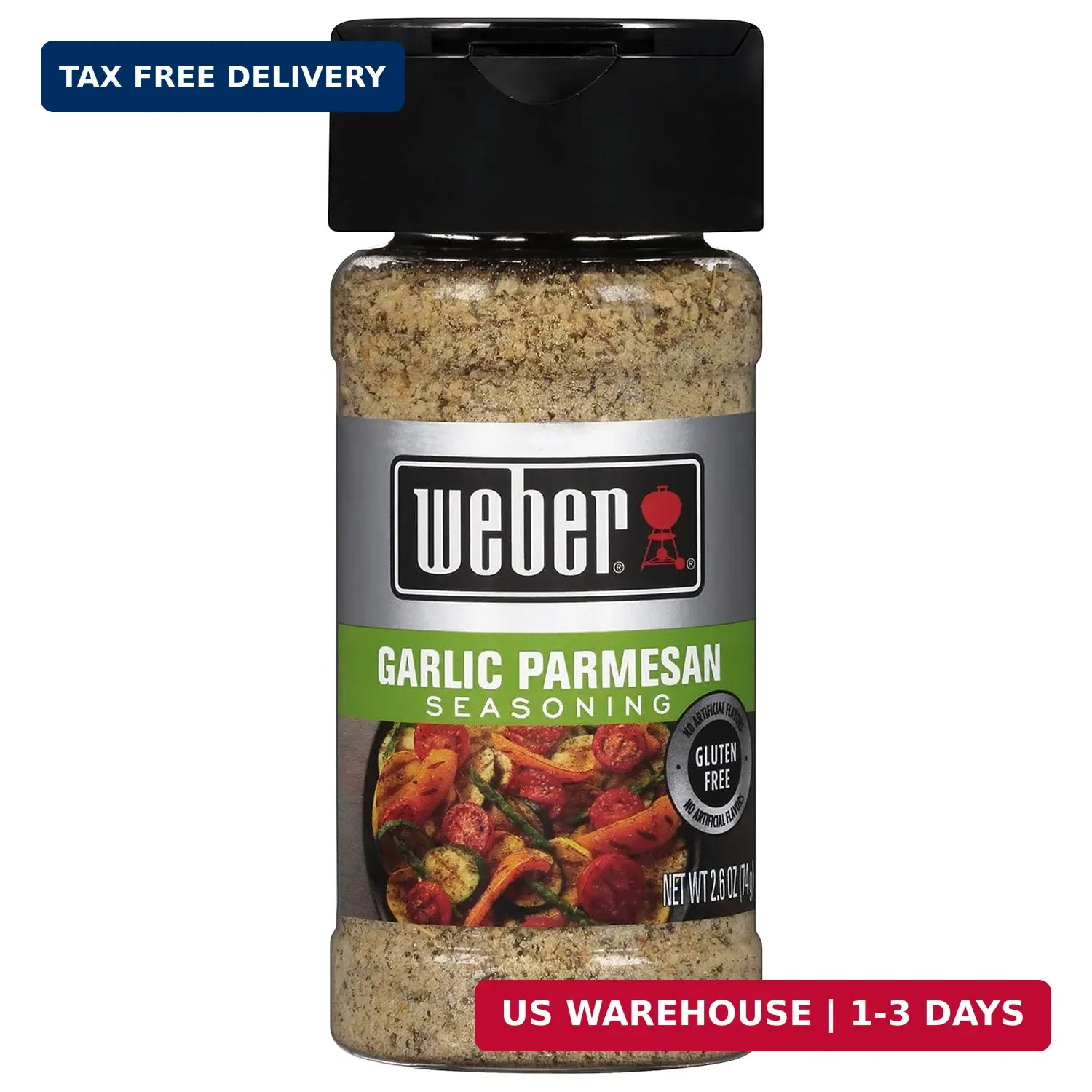 Weber Garlic Parmesan Seasoning, 2.6 oz