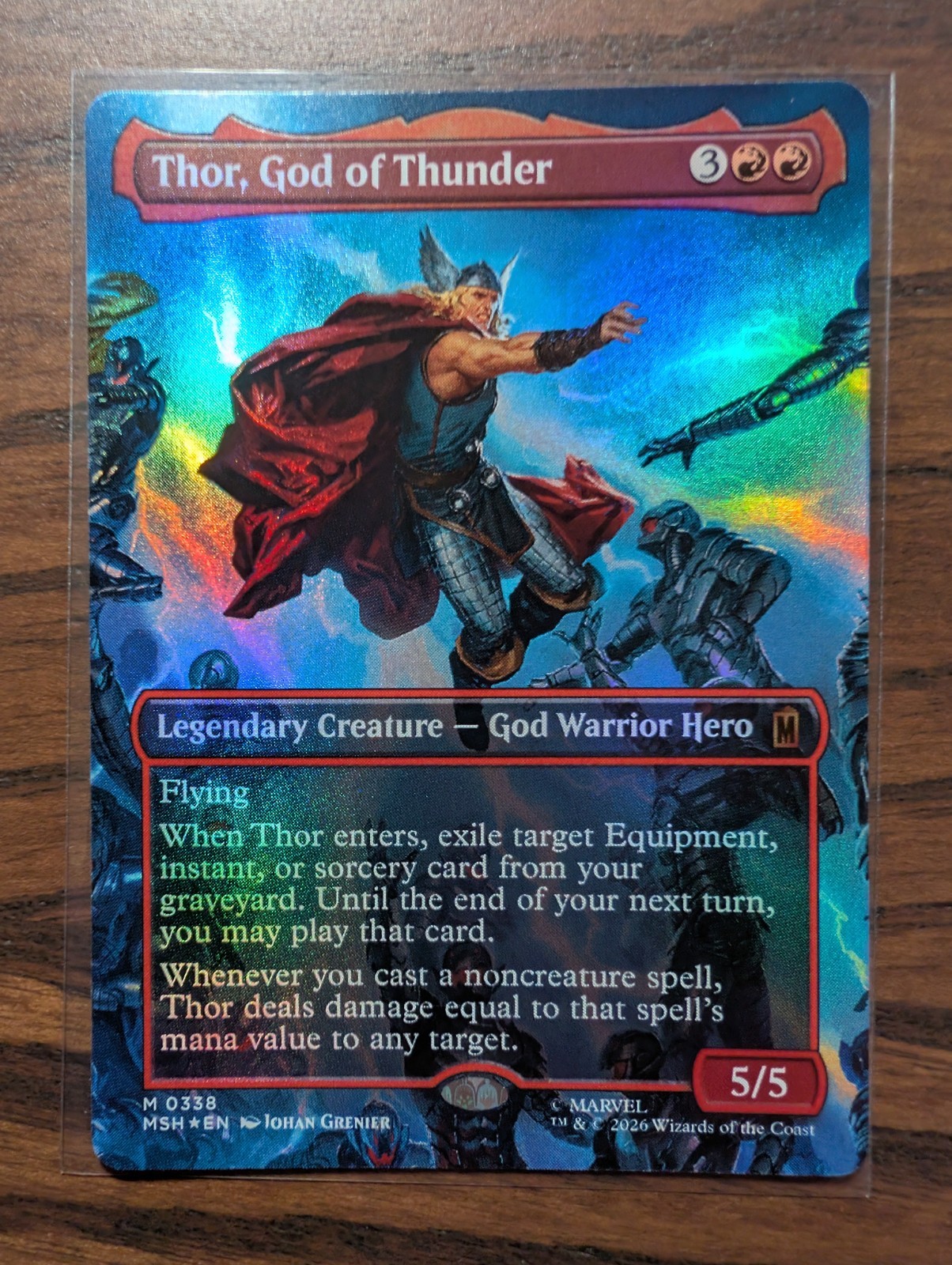 Thor, God of Thunder Foil Mythic 338 (Marvel Super Heroes) MTG Near Mint