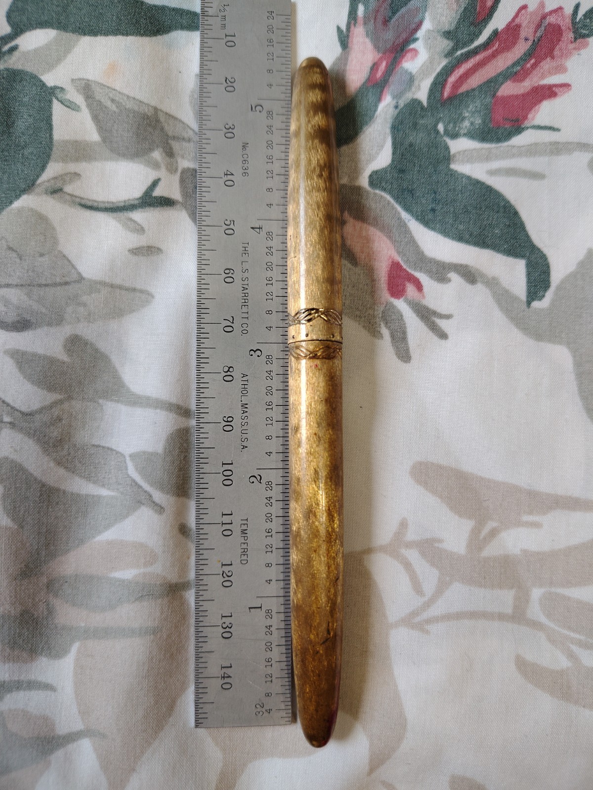 Sheaffer Lady Bronze Stainless Steel Medium Point Nib Fountain Pen USA