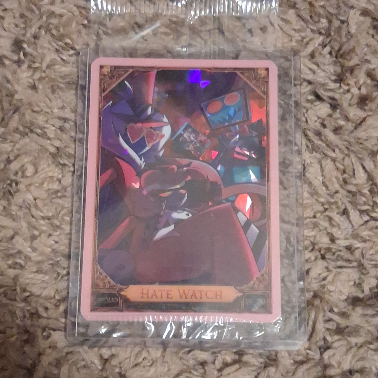 HATE WATCH Pink Cracked Ice Promo Hazbin Hotel PR-20 LIMITED EDITION – IN HAND