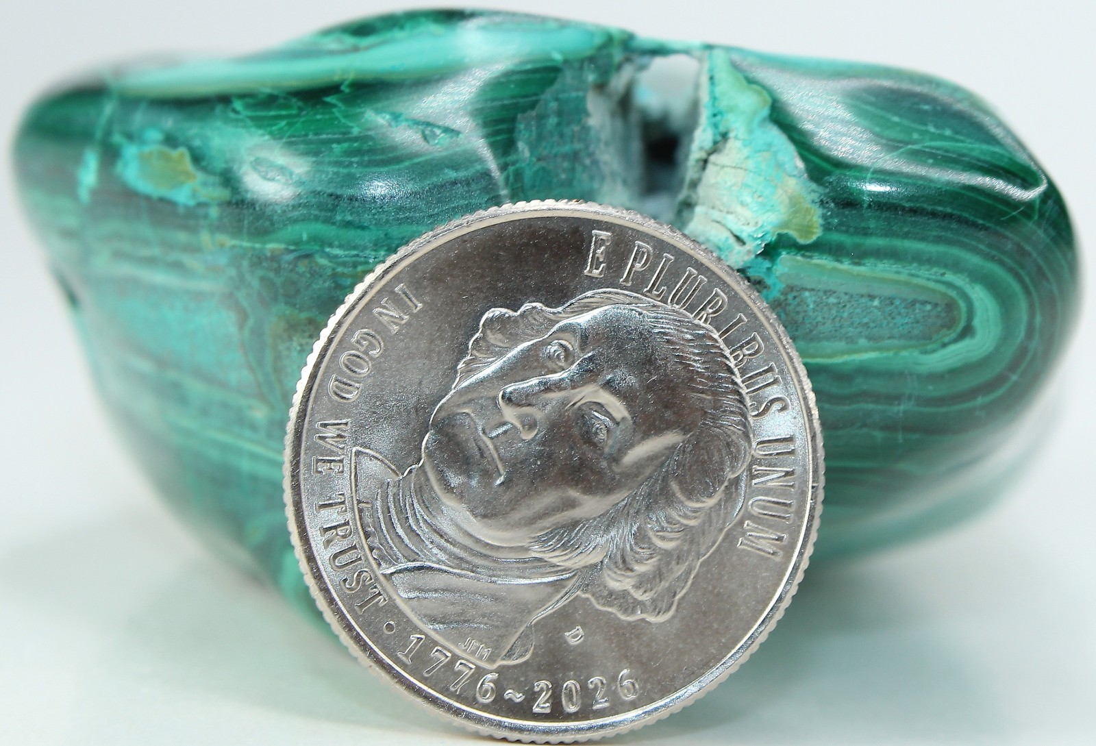 Peruvian Malachite & Chrysocolla Freeform / 3.27″ (83mm) / 8.8oz (249.47gr) 4188
