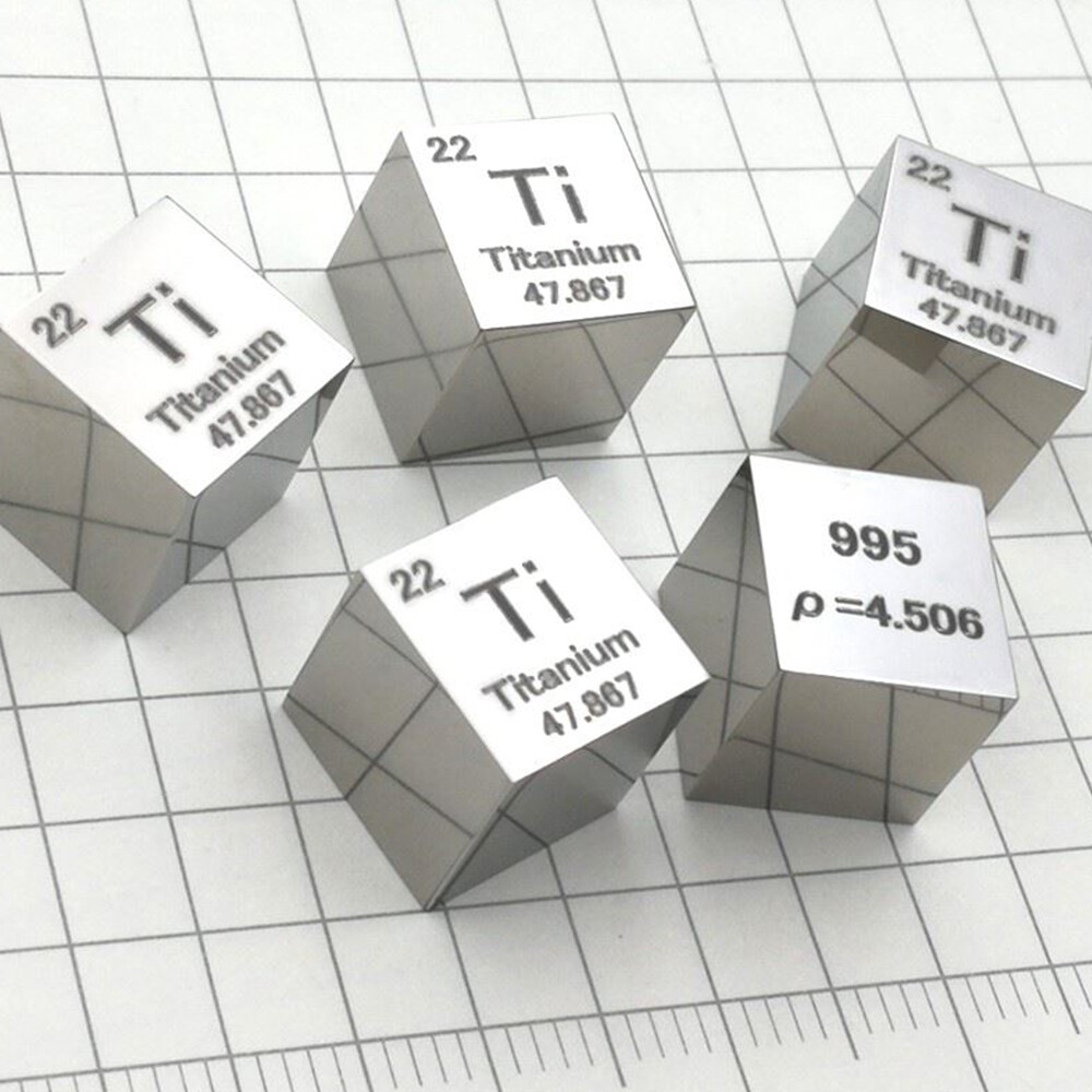 Metal Periodic Table Element Cubes 10mm Size 99.95% Purity Collection 1cm Cube