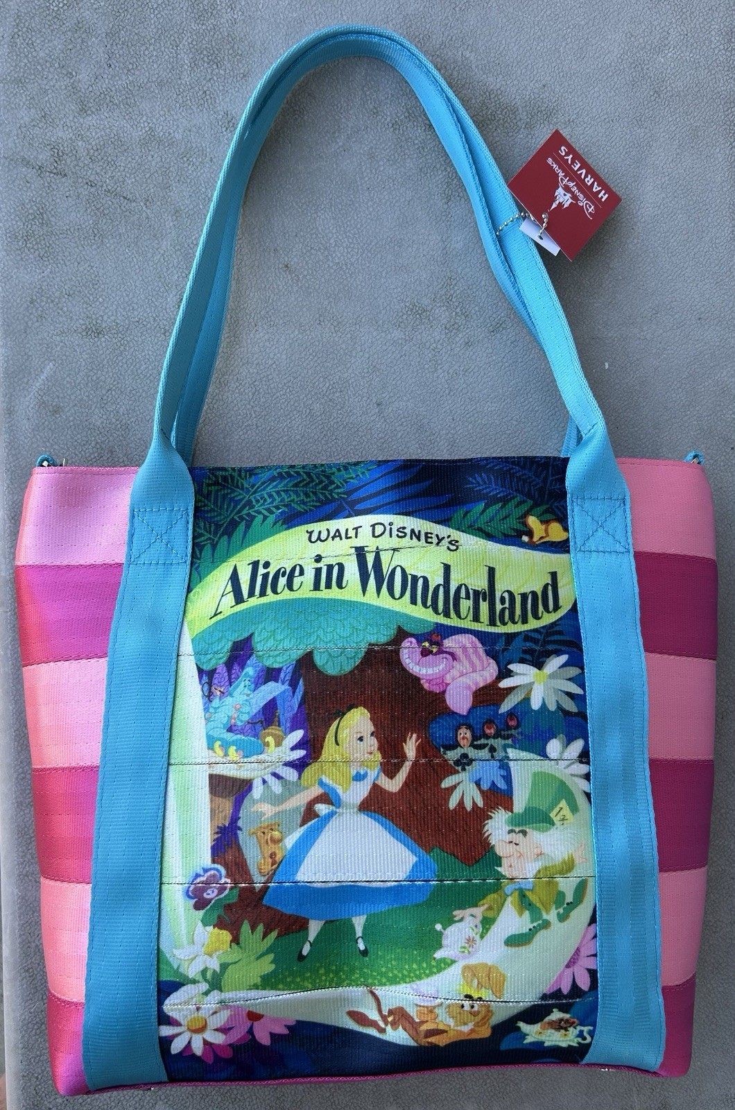 Disney Alice in Wonderland Tote by Harveys Seatbelt Made In USA – New With Tags