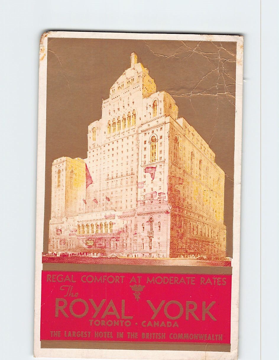 Postcard Royal York Hotel Toronto Ontario Canada