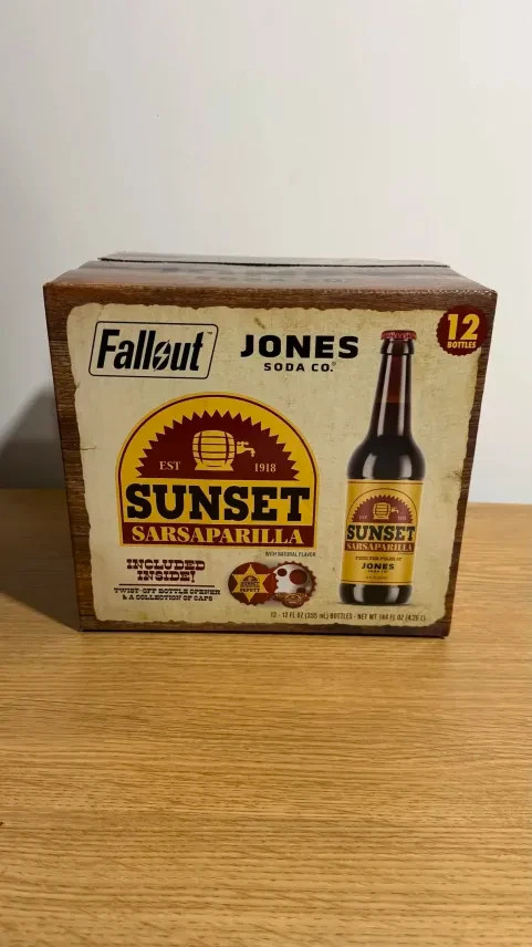 Fallout x Jones Soda Co – Sunset Sarsaparilla 12 Costco Exclusive – FAST SHIP