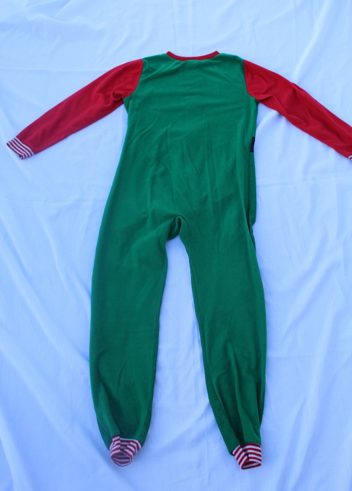 North Pole Trading Co Elf Pajama One Piece Santa’s Helper Unisex Kids M (10/12)