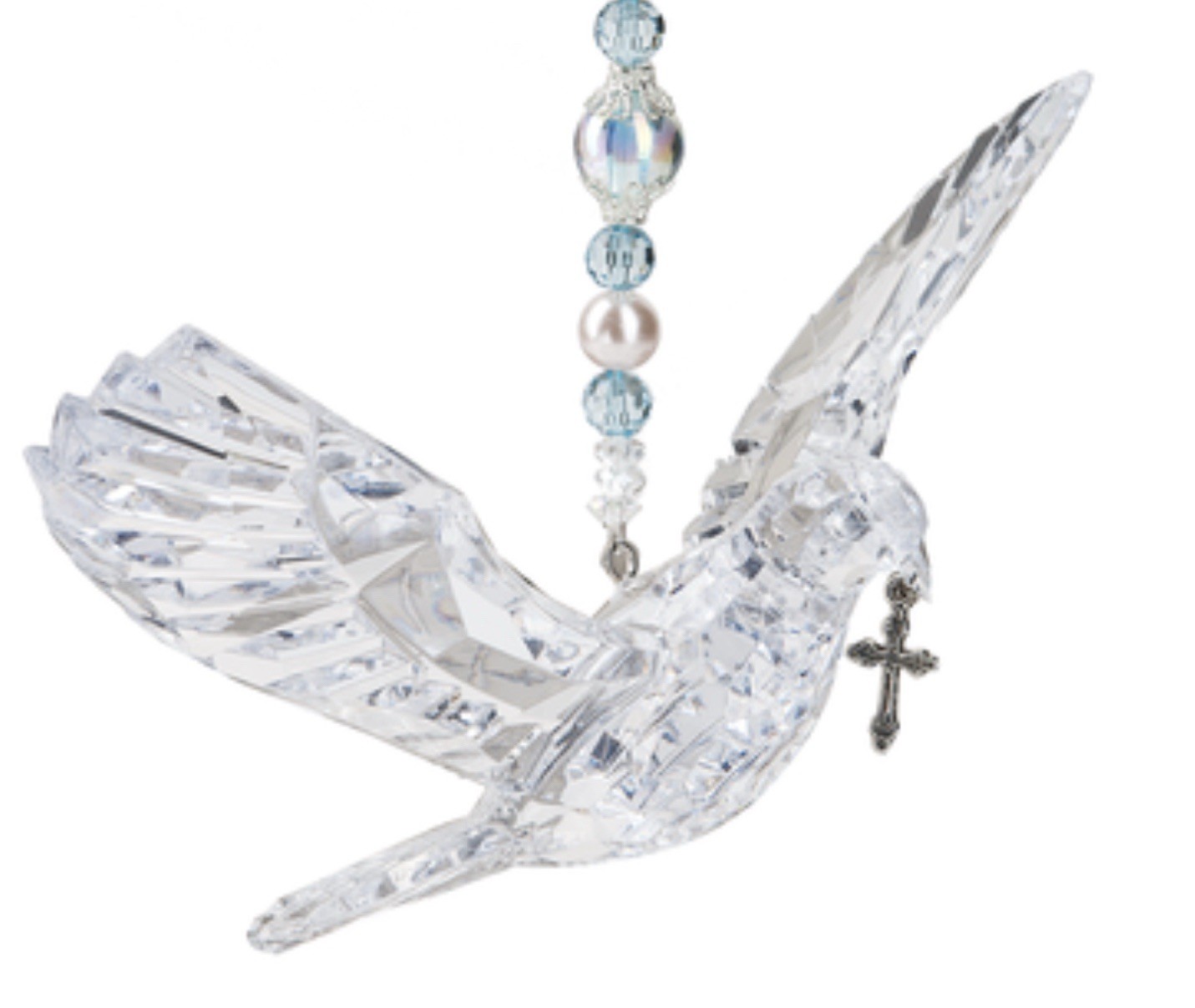 Ganz Crystal Expressions Hanging Dove with Cross Ornament New with Tag