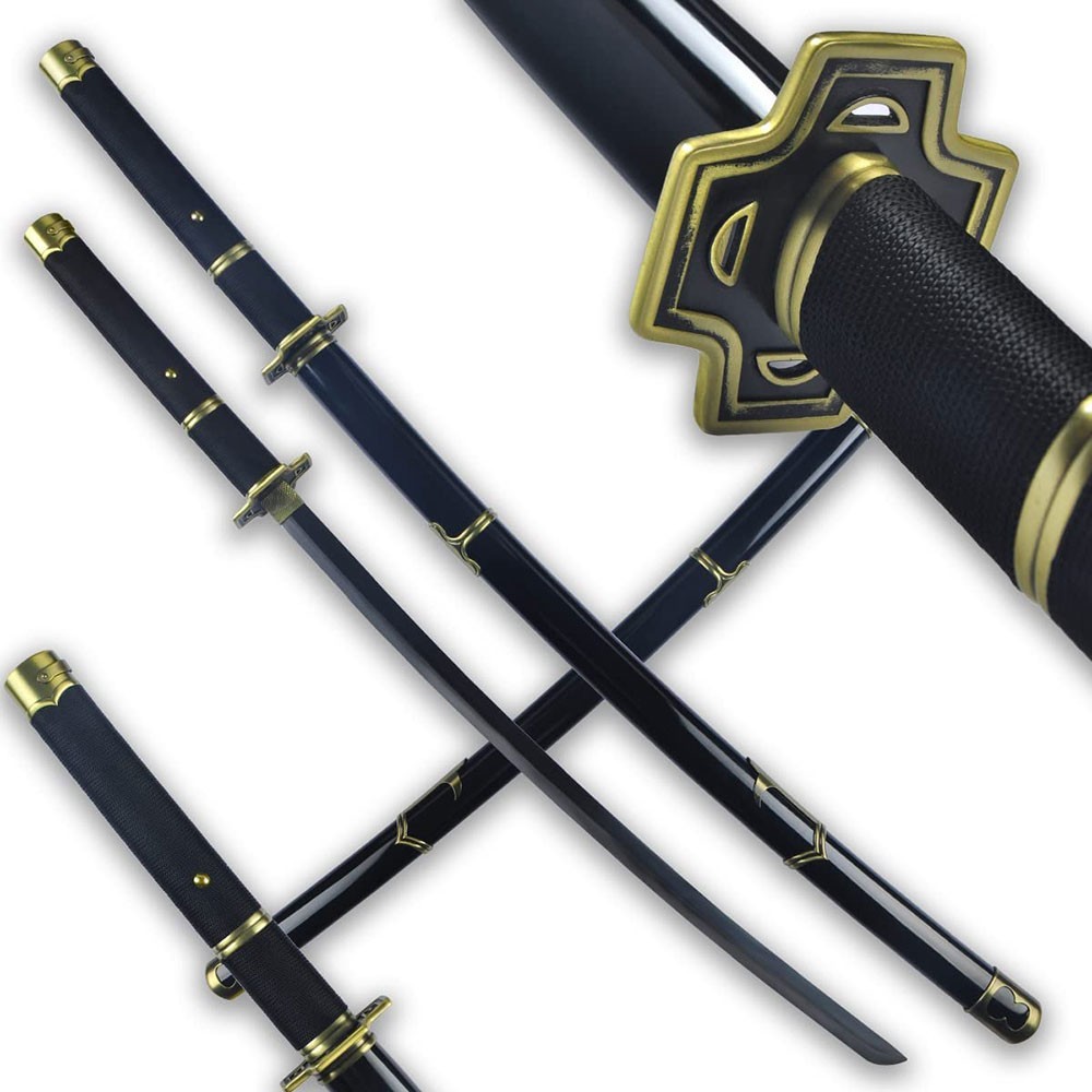40″ Anime-Inspired Yubashiri Katana Sword – Carbon Steel Blade w/ Scabbard
