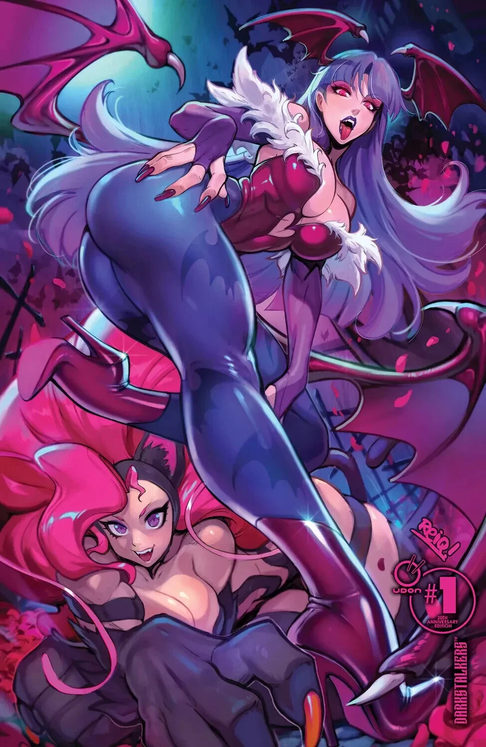 DARKSTALKERS #1 20TH ANNIVERSARY EDITION CVR X2 – REIQ *LE 250 *IN HAND* NM/NM+