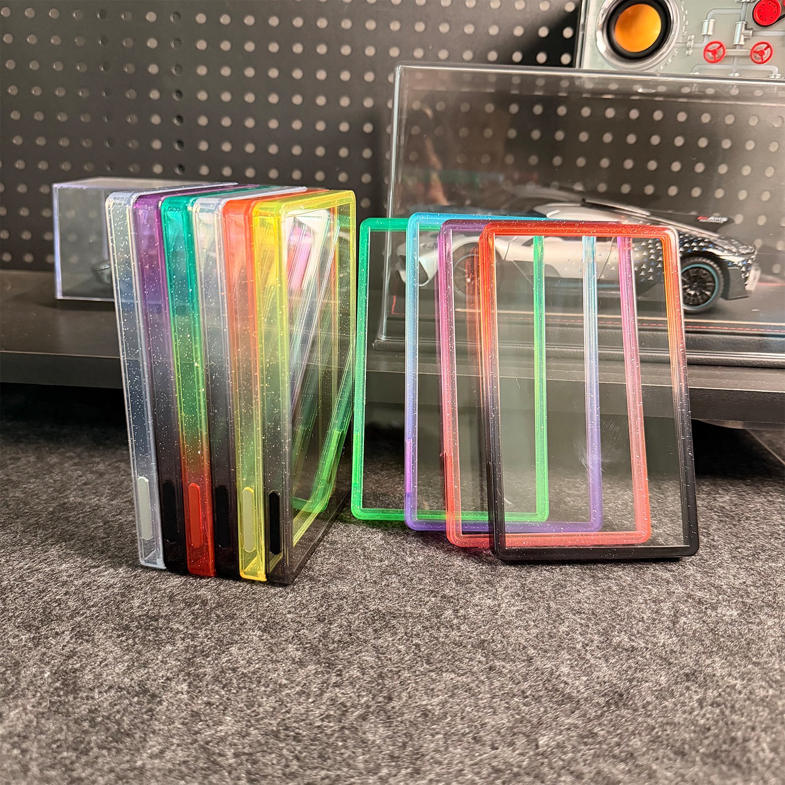Graded Card Case TPU Frame+PC Cover For PSA CGC 35PT Trading Cards Display Case