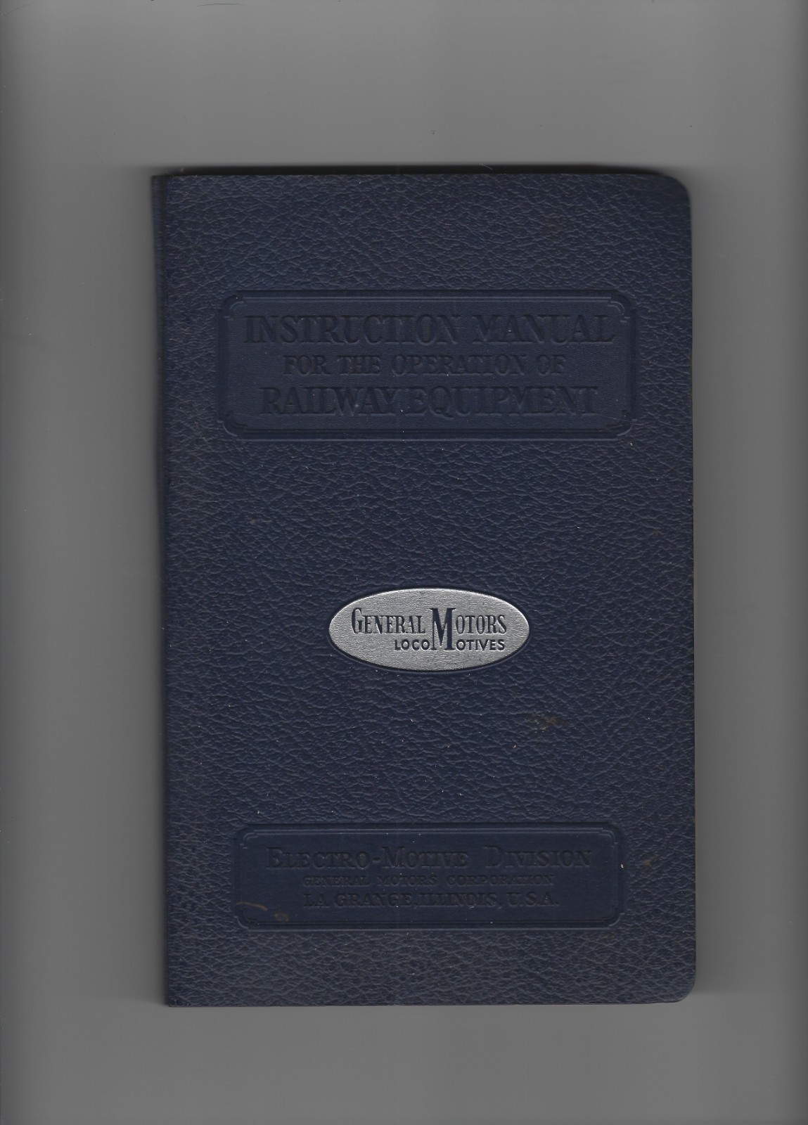 INSTRUCTION MANUAL GENERAL MOTORS LOCOMOTIVES 1944 MANUAL 240