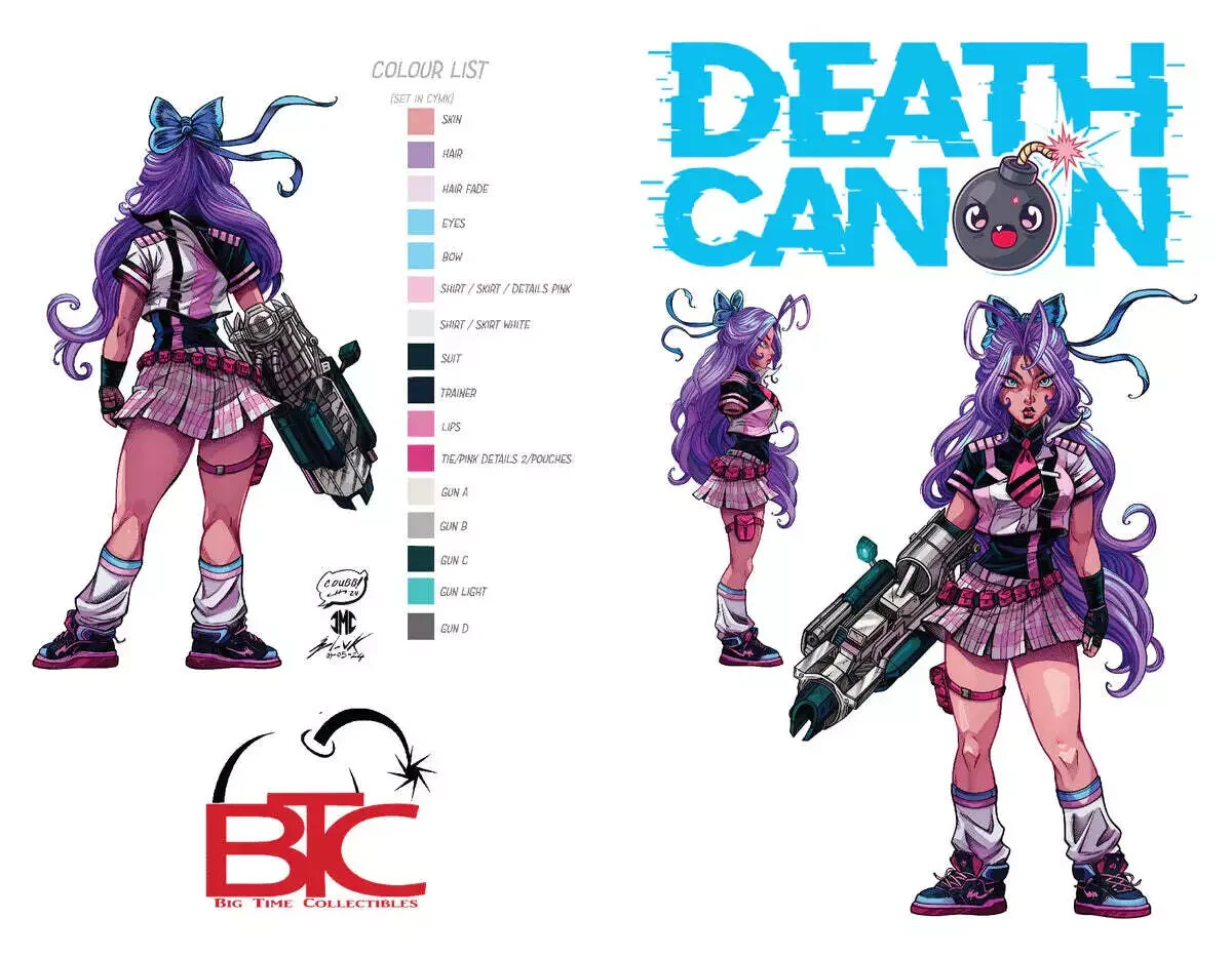 DEATH CANON FANEXPO DALLAS EXCLUSIVE ASHCAN EDITION NM.
