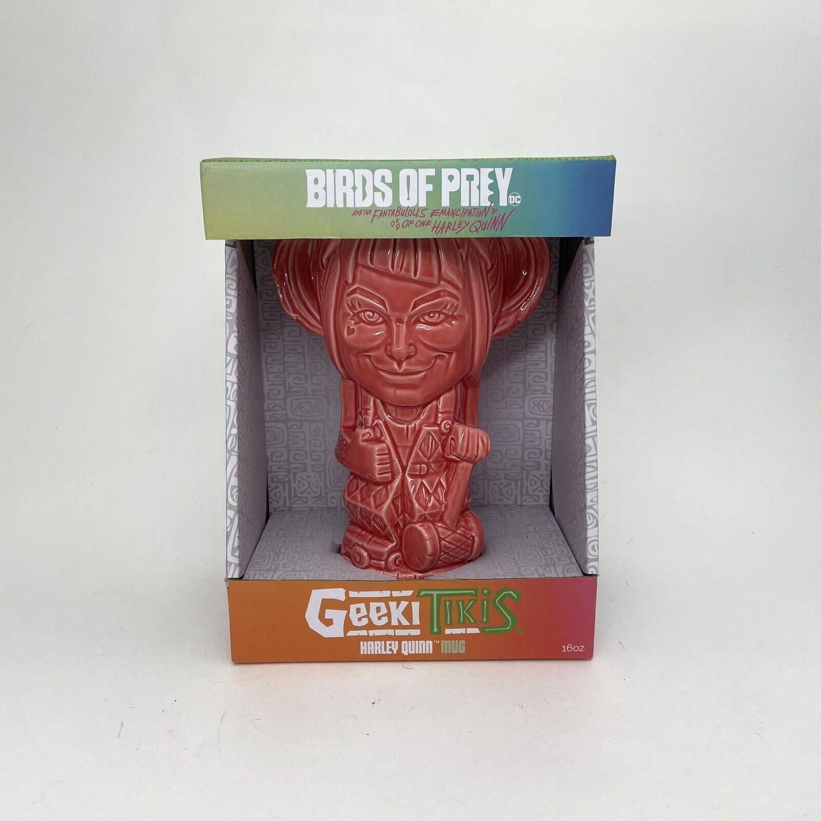 Beeline Creative Geeki Tikis Birds Of Prey Harley Quinn Ceramic Tiki Style Mug