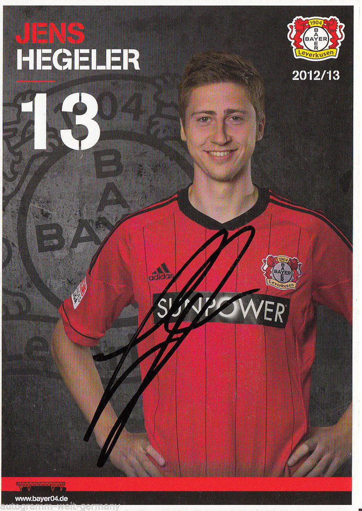Jens Hegler Bayer Leverkusen 2012-13 1st Set HTF Excellent +A34098