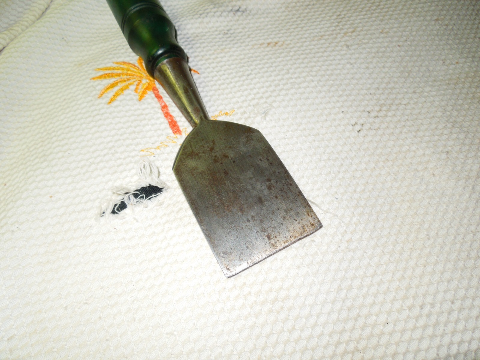 Vintage Greenlee 2” Bevel-edge Socket Chisel Hard Wear Handle USA Green