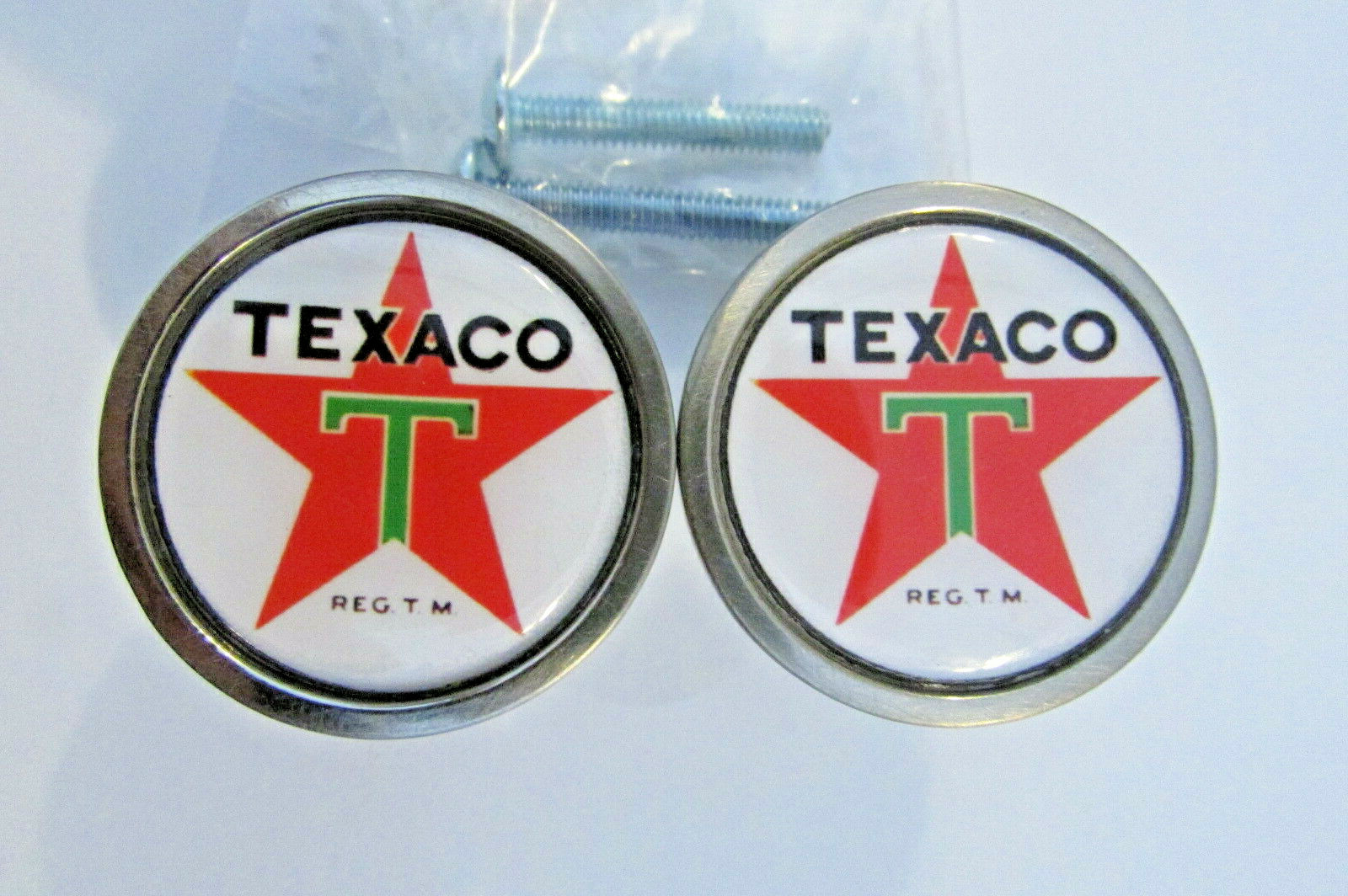 Texaco Gas Cabinet Knobs , Texaco Gasoline Logo Cabinet Pull / kitchen knob