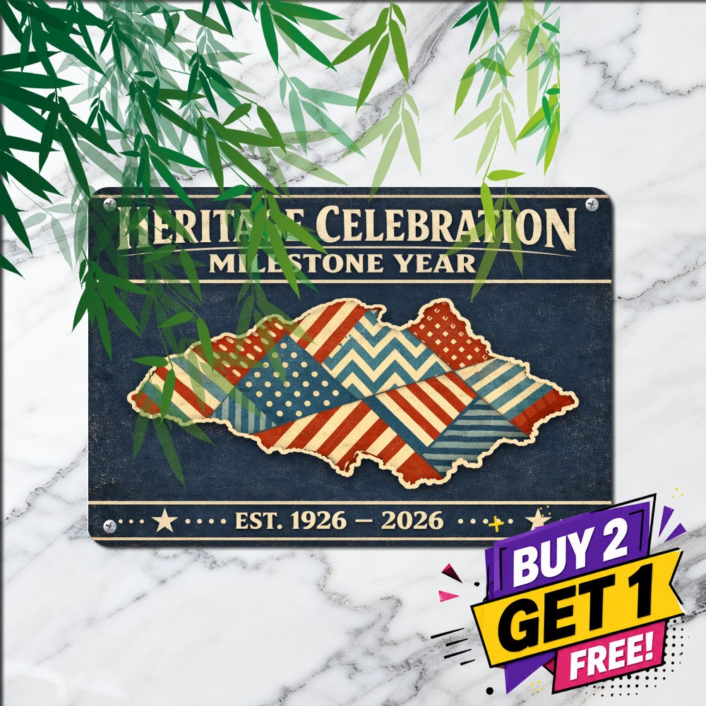 US Semiquincentennial 250th Anniversary Celebration Metal Tin Sign 8×12