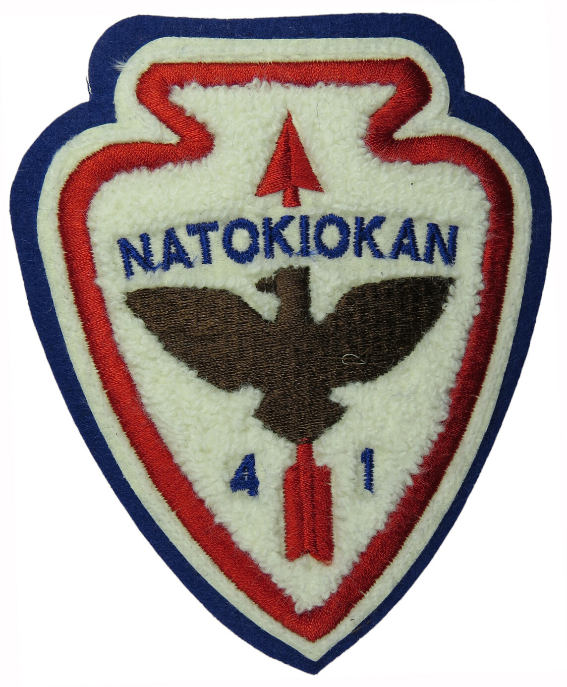 Natokiokan Lodge 41 Du Page Area Council IL C2 Chenille BLU Bdr (2D401)