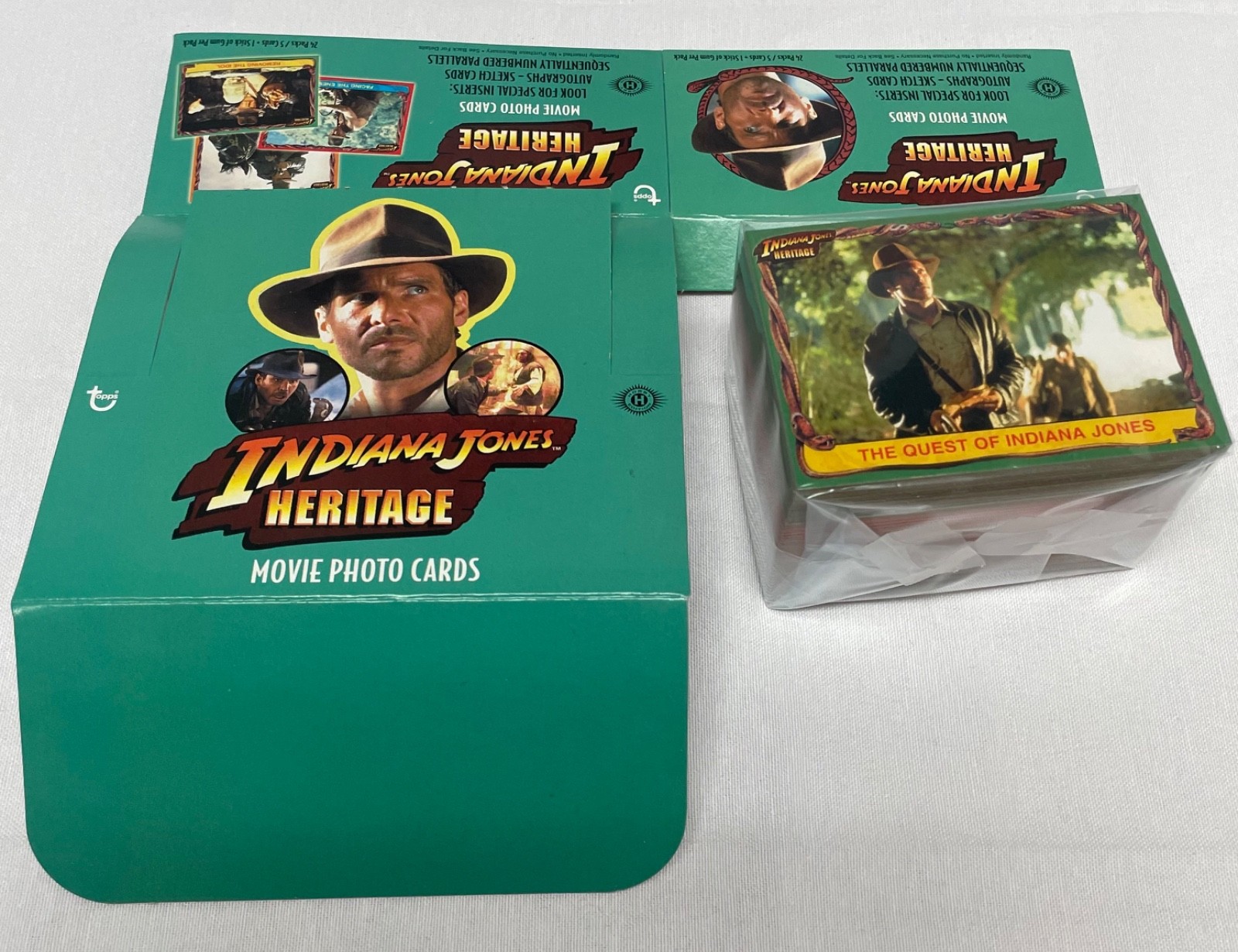 2008 INDIANA JONES TOPPS HERITAGE 90 CARD COMPLETE BASE SET, ORIGINAL BOX NM!