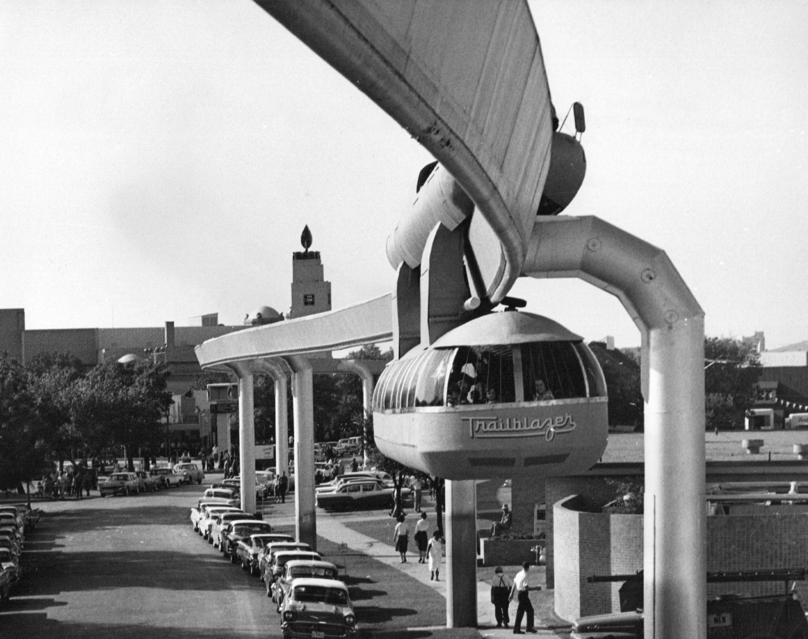 TEXAS STATE FAIR MONORAIL 8X10 NEW PHOTOGRAPH 1960’S IMAGE DALLAS FAIR PARK