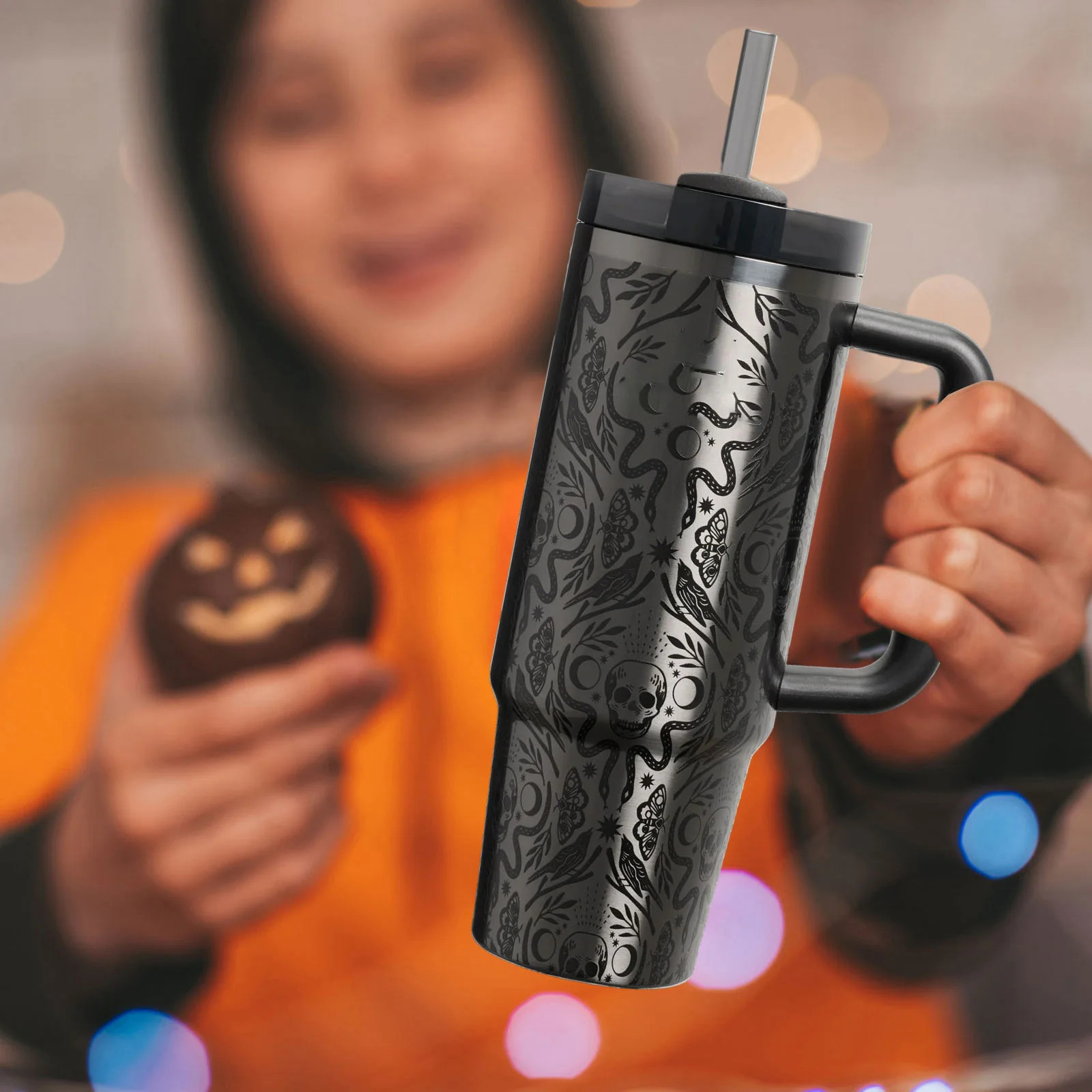 Hot New 40oz Standard Packaging Portable Halloween Mug 304 Stainless Steel Large