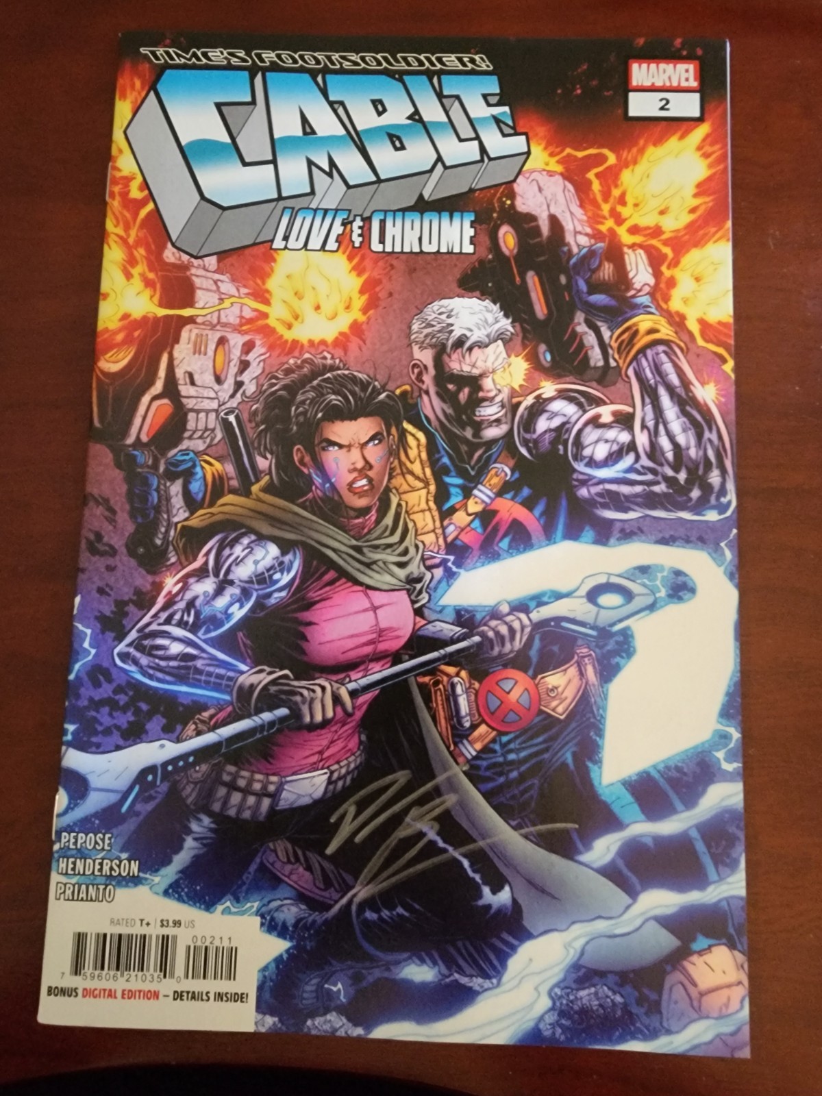 Cable: Love & Chrome #1–5 Signed Pepose + COA | Full Set | NM 9.4