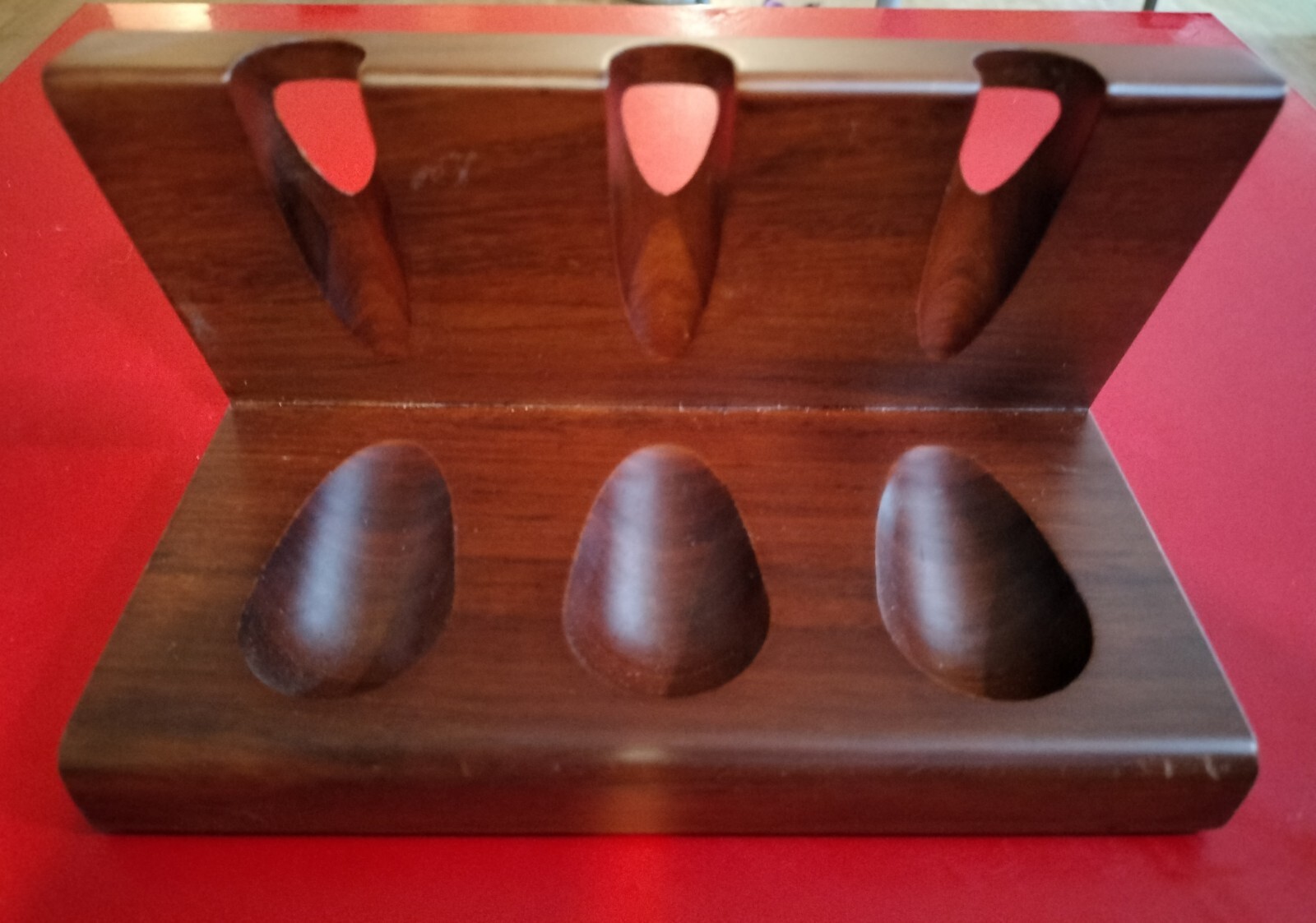 Mitchell Thomas 3 Pipe Wooden Chair Style Stand Rosewood Wood Finish