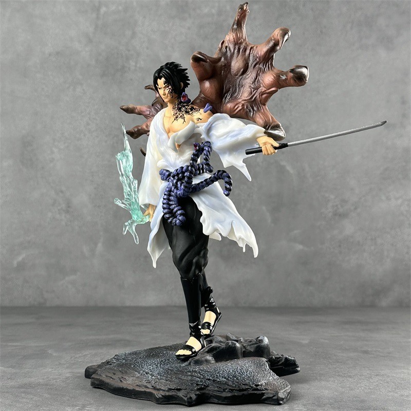 28cm NARUTO Uchiha Sasuke Statue GK Collection Figure PVC Action Figure