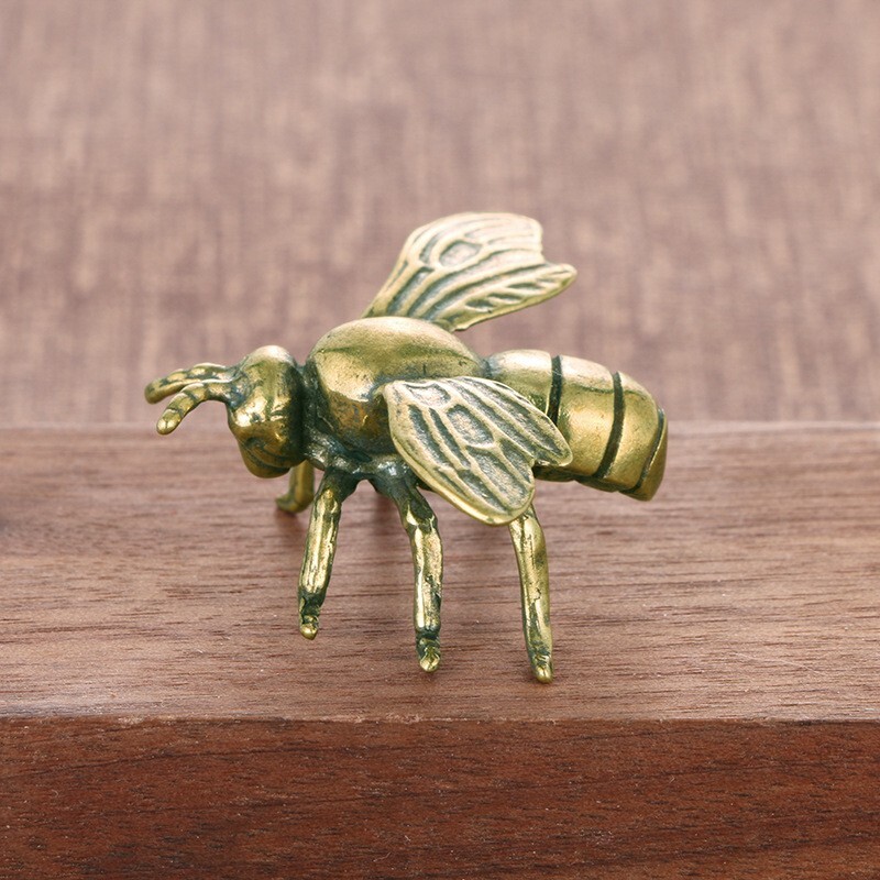 Handmade pure copper bee antique decorative handicraft collection ornaments