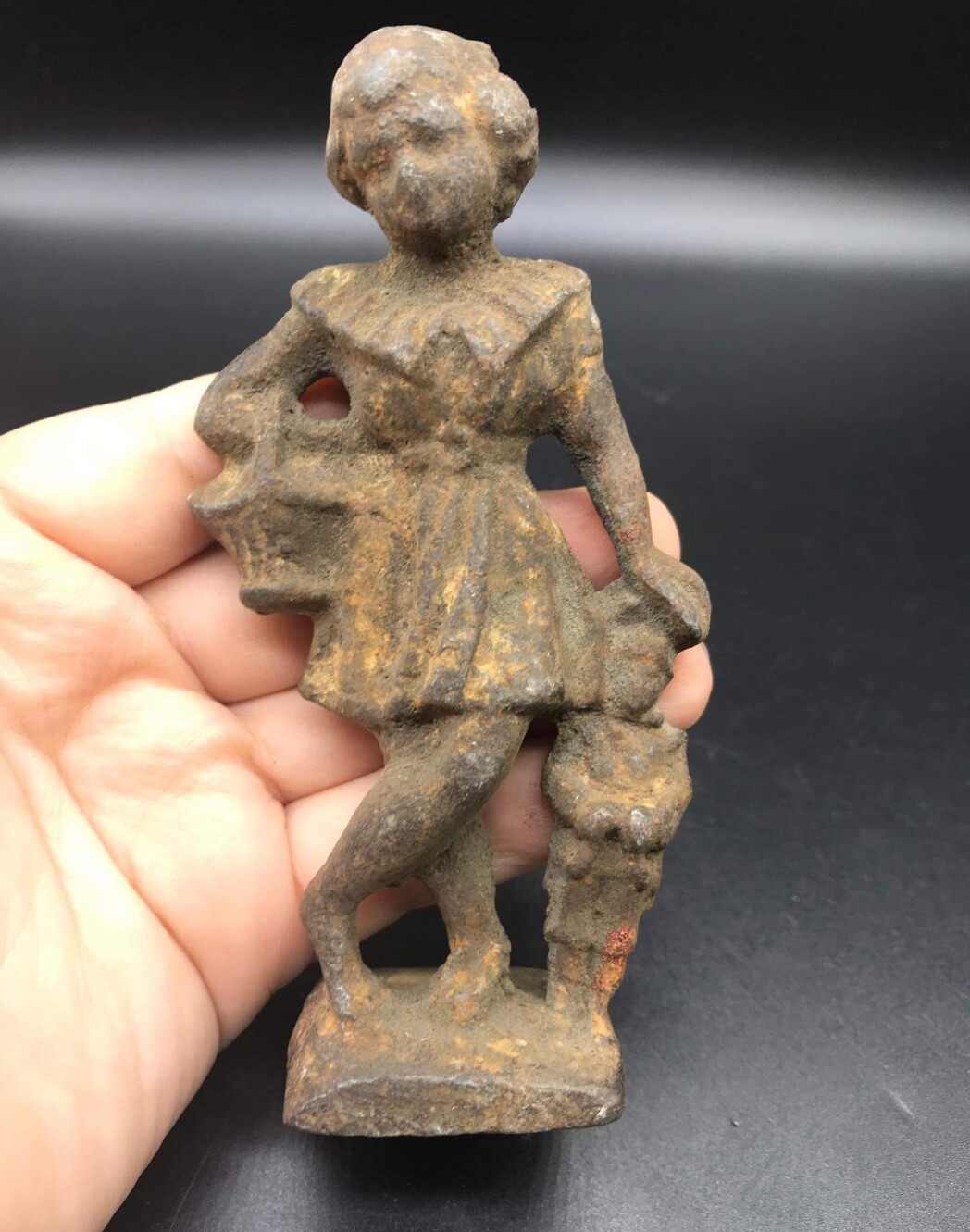 Rare Old Roman Iron Lady Wonderfull Statue Sclupter