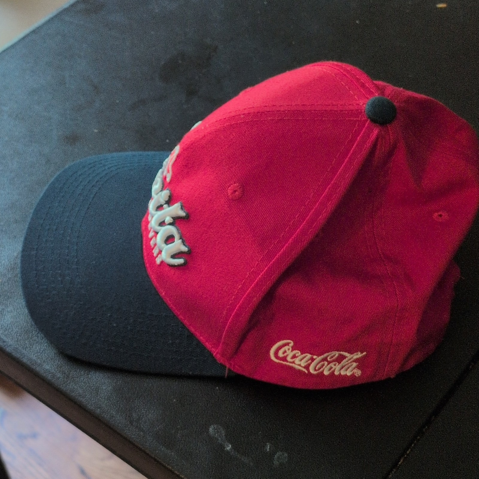 Coca-Cola Script Rafael Devers “Carita” #11 Adjustable Baseball Cap Hat