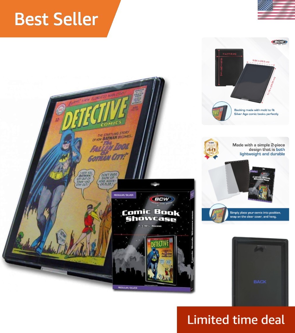 Wall-Mounted Comic Book Frame – Easy Access, Secure Display 1 Pack