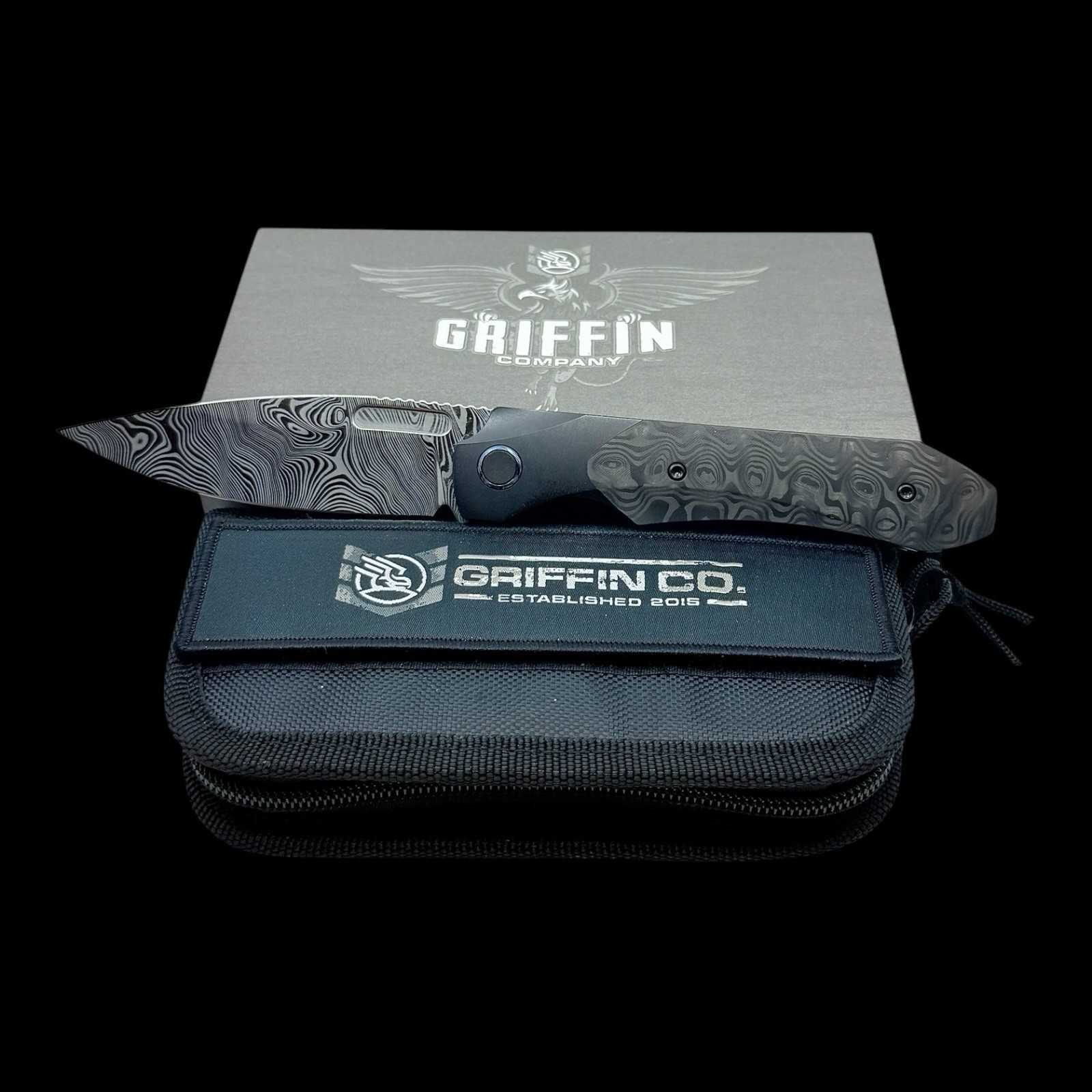 Griffin Knives Björkmans Damasteel X Series Carbon Fiber ZircuTi [ULTRA RARE]