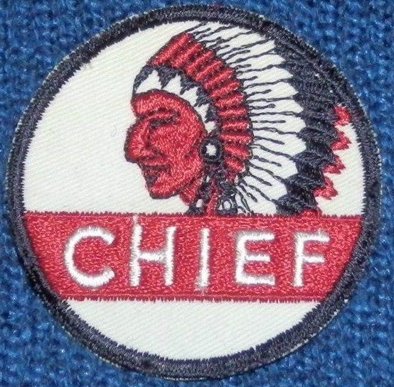 3″ CHIEF GASOLINE Uniform/Hat PATCH -N.O.S- WASHINGTON, IDAHO, OREGON, MONTANA
