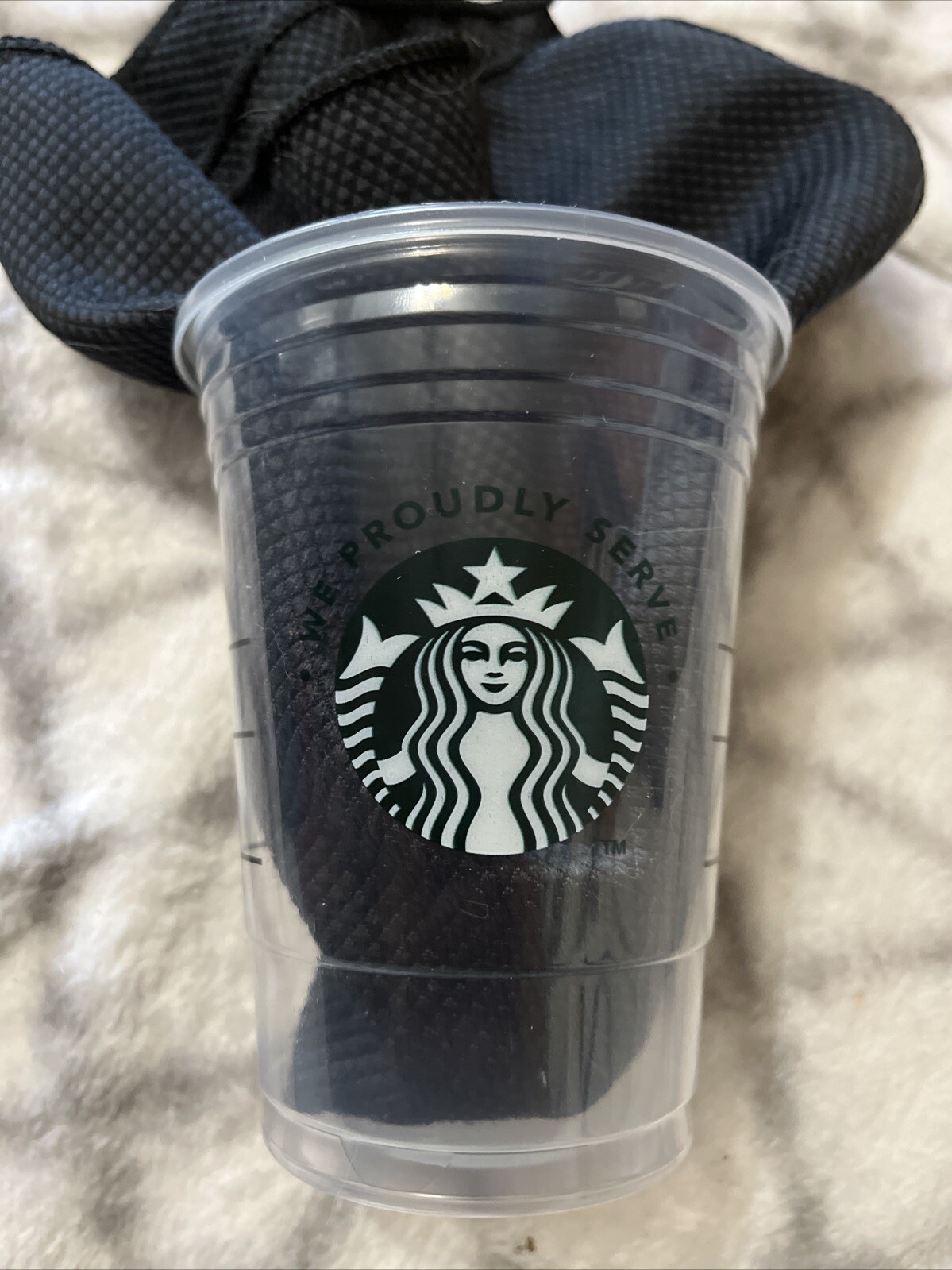 (50) New Sealed STARBUCKS disposable Clear Plastic CUPS Cold (16 oz)