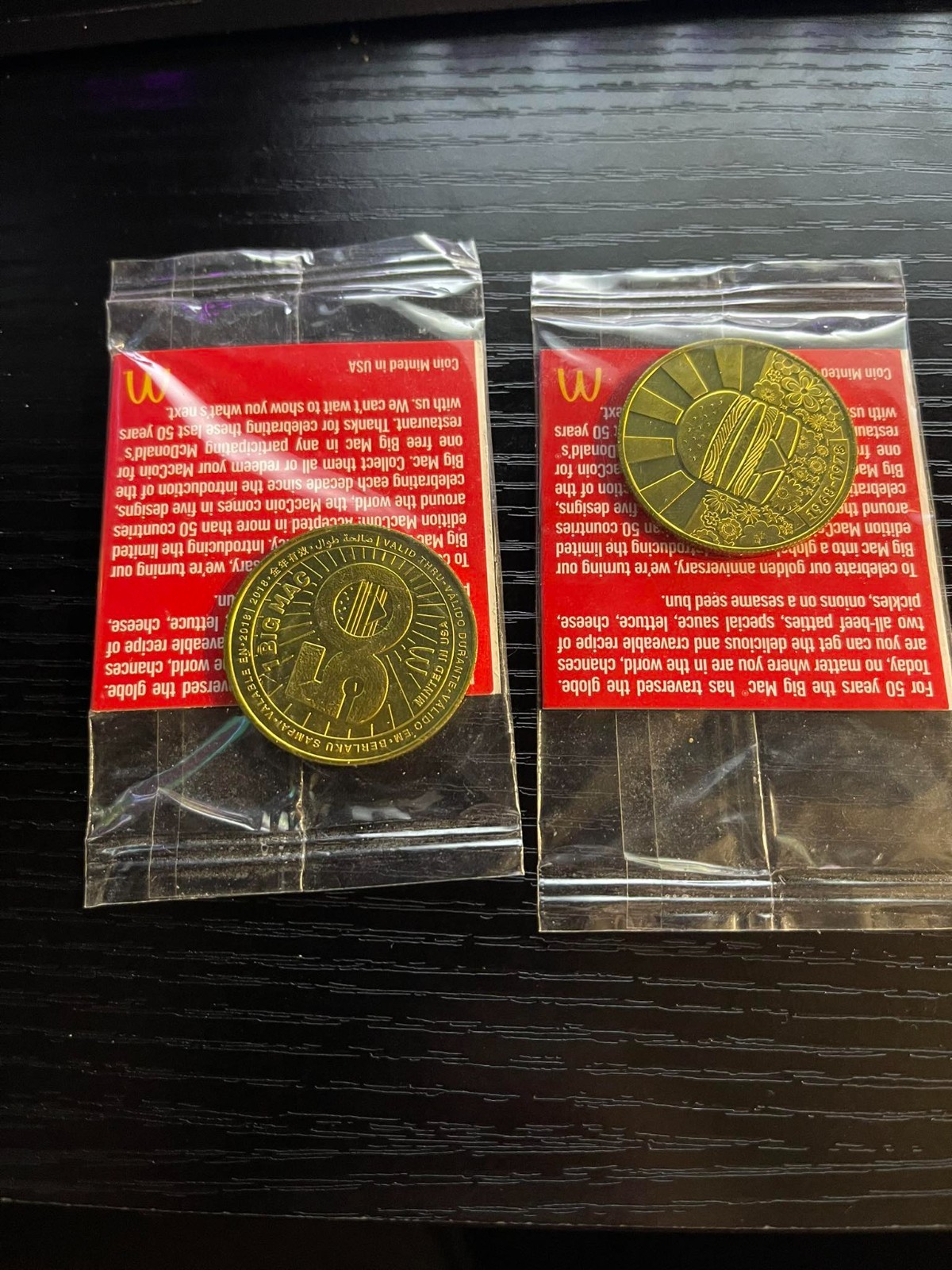 McDonalds 50 Years Of Big Mac Coin NEW IN PACKAGE