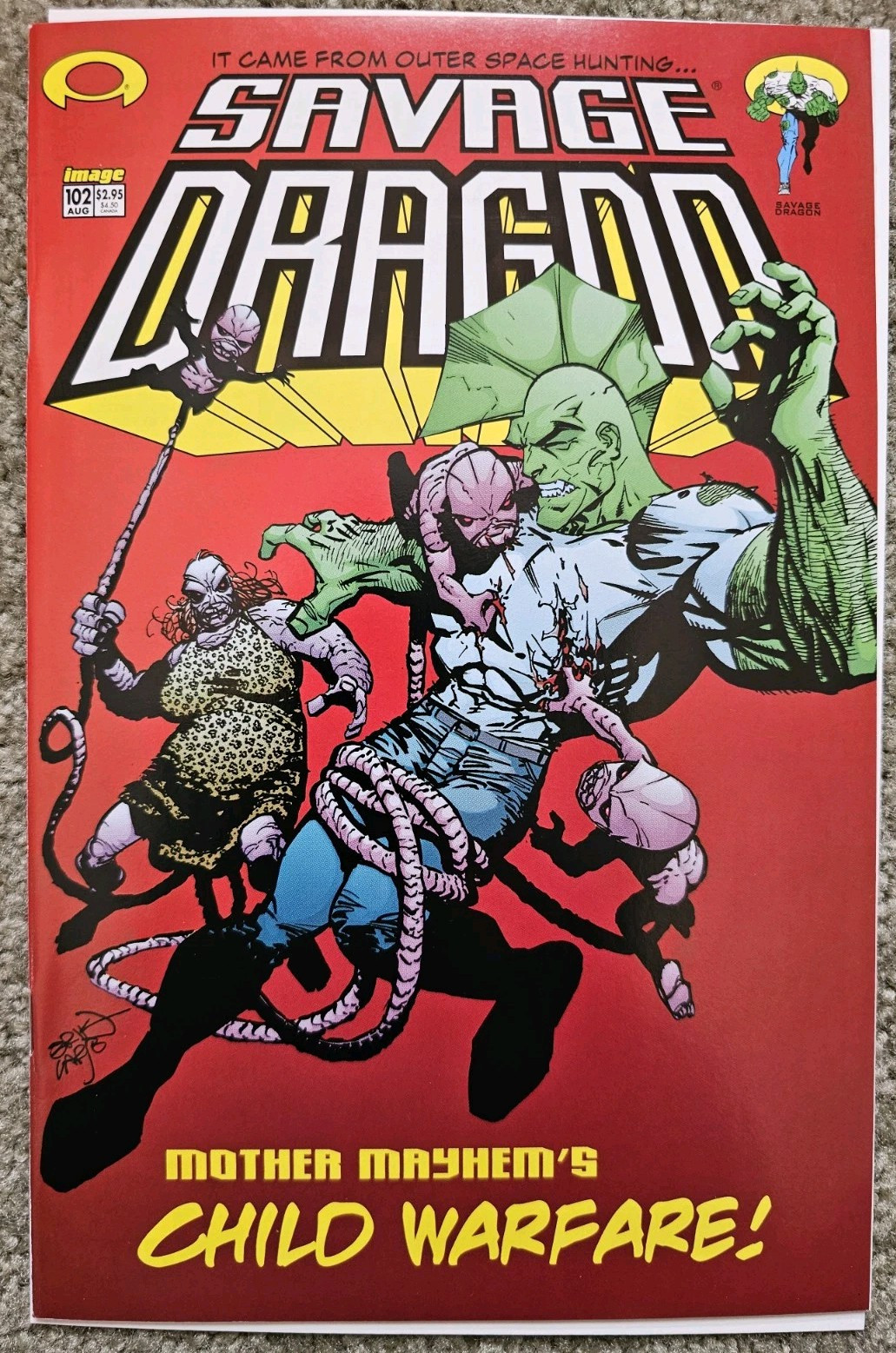 Image Savage Dragon #102 1st Appearance of Invincible Erik Larsen Robert Kirkman