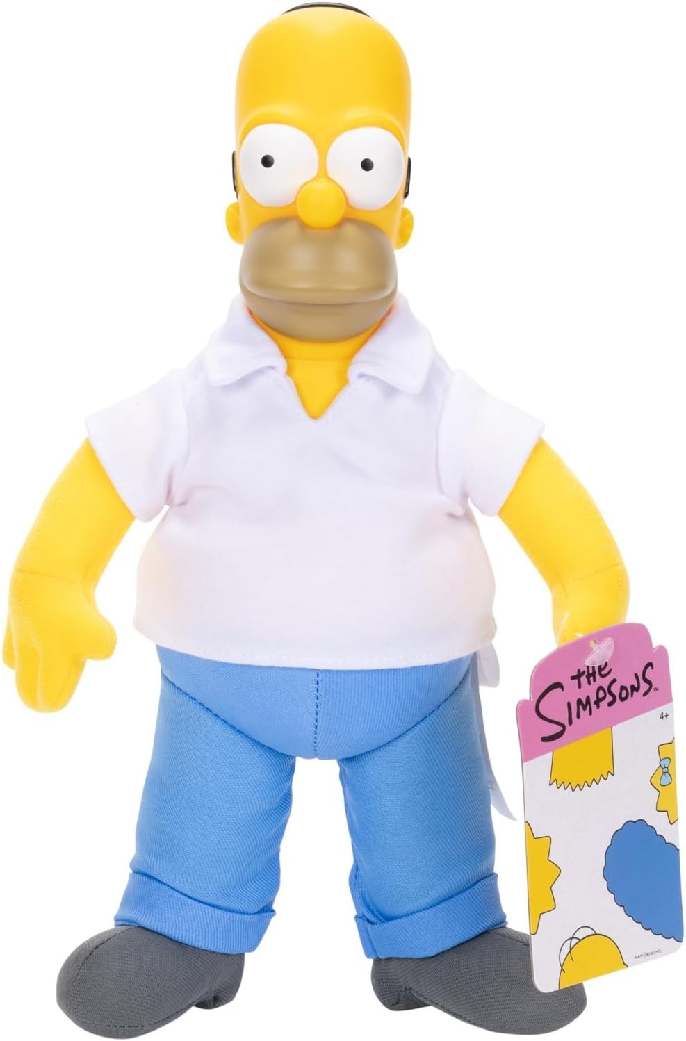 The Simpsons Jakks Homer Plush 10 Inches Tall (Plastic Head Plush Body)