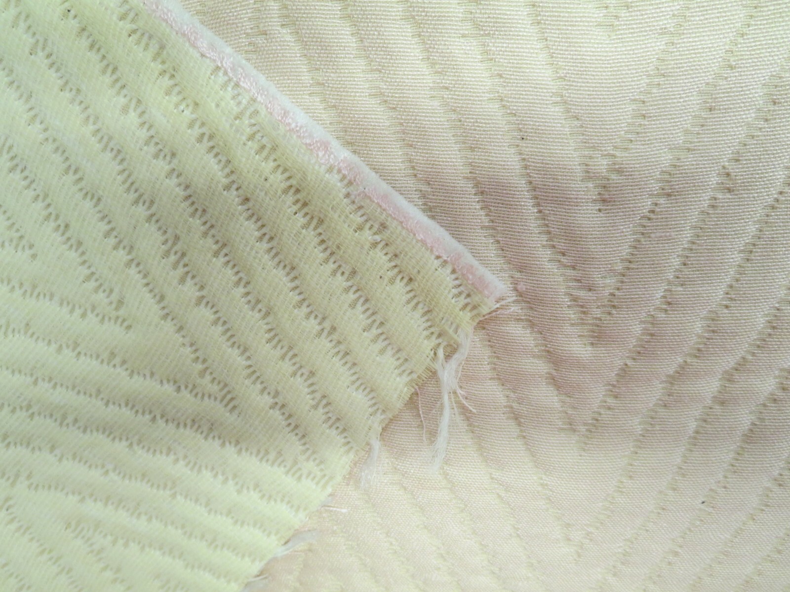 Rowe Fabric Pattern 28410 Colr Blush 2.2 Yd x 54 In Chevron Textural Pastel Pink